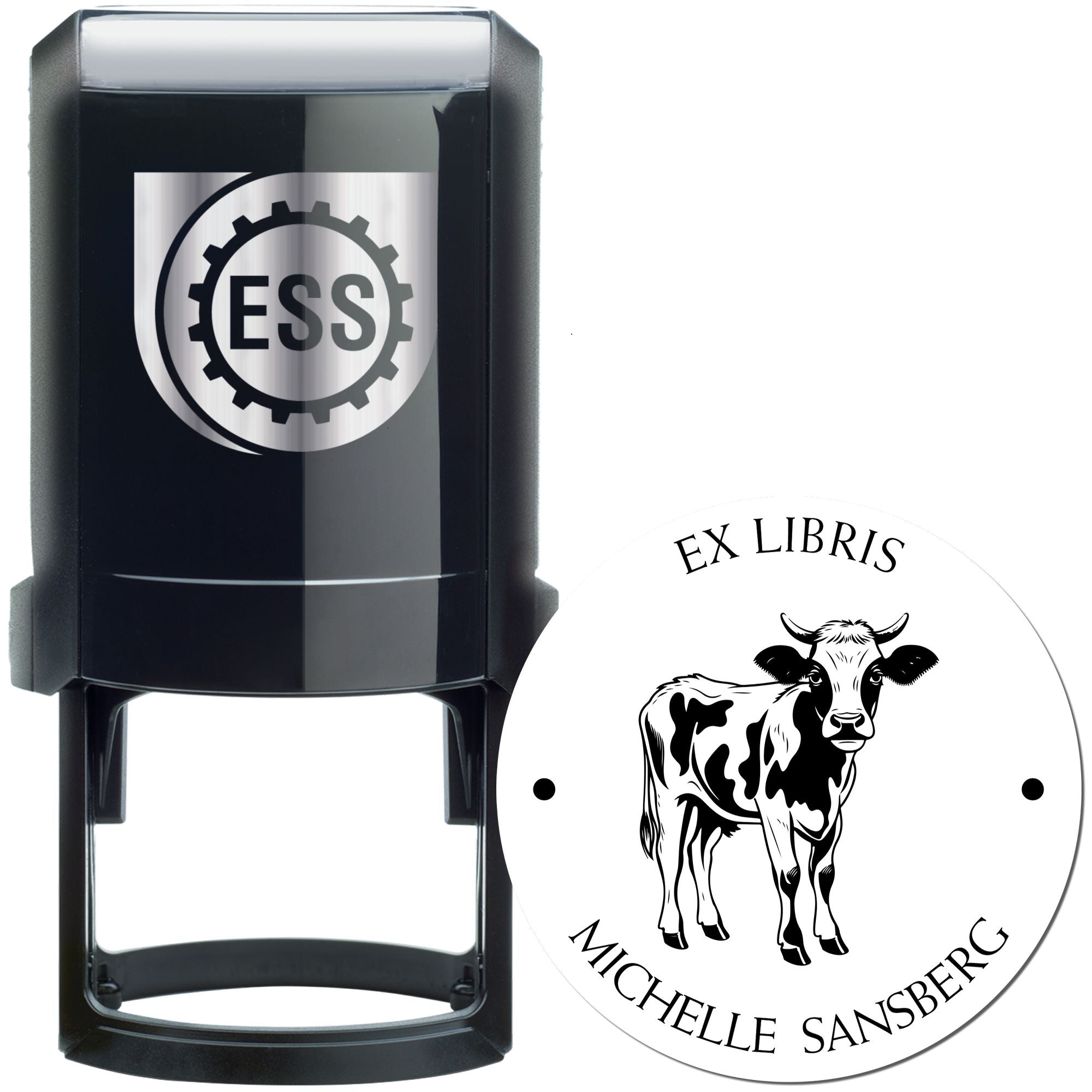 Clarabelle Cow Self-Inking Personalized Stamp - Engineer Seal Stamps