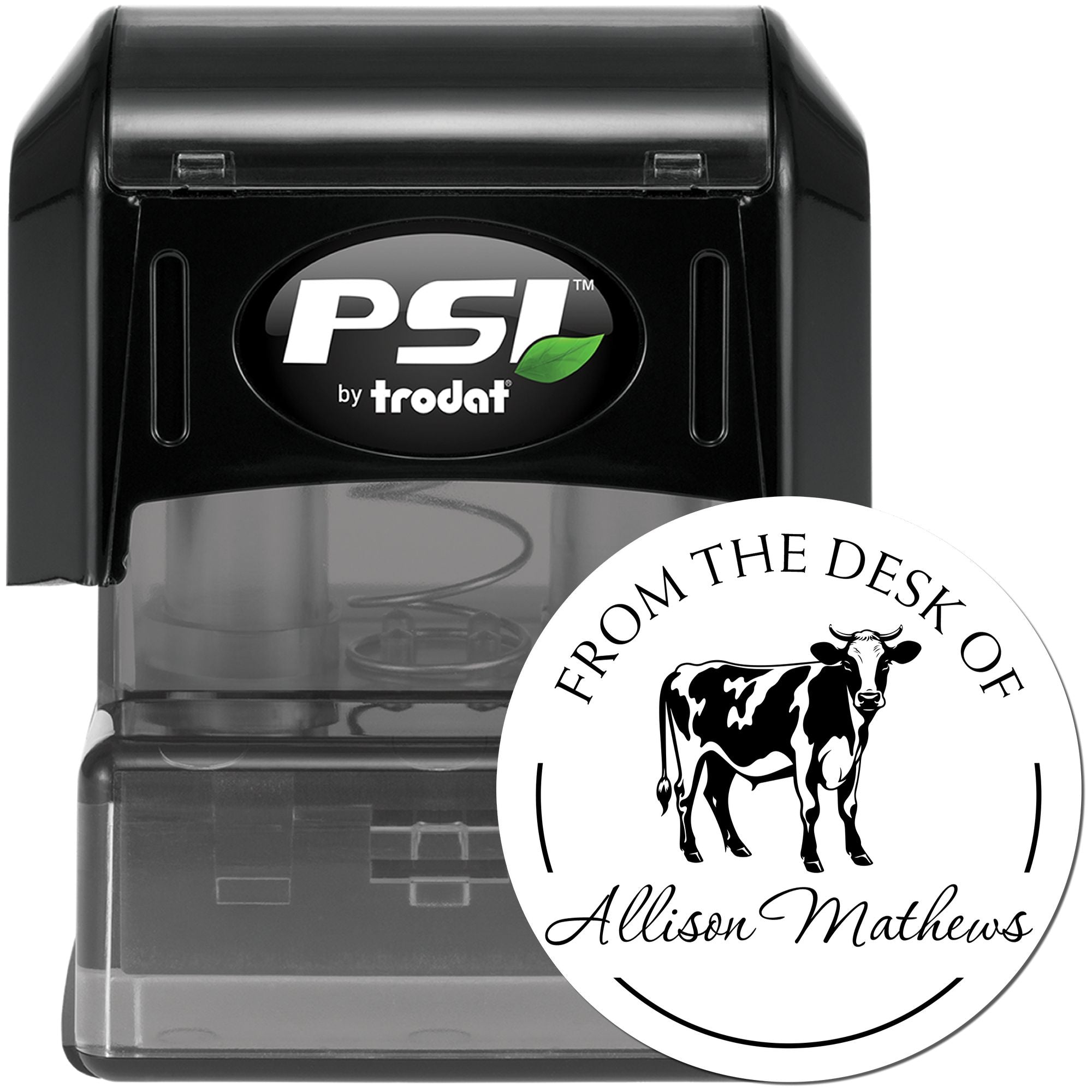 Gertie Cow Pre-Inked Custom-Made Library Collection Stamp - Engineer Seal Stamps