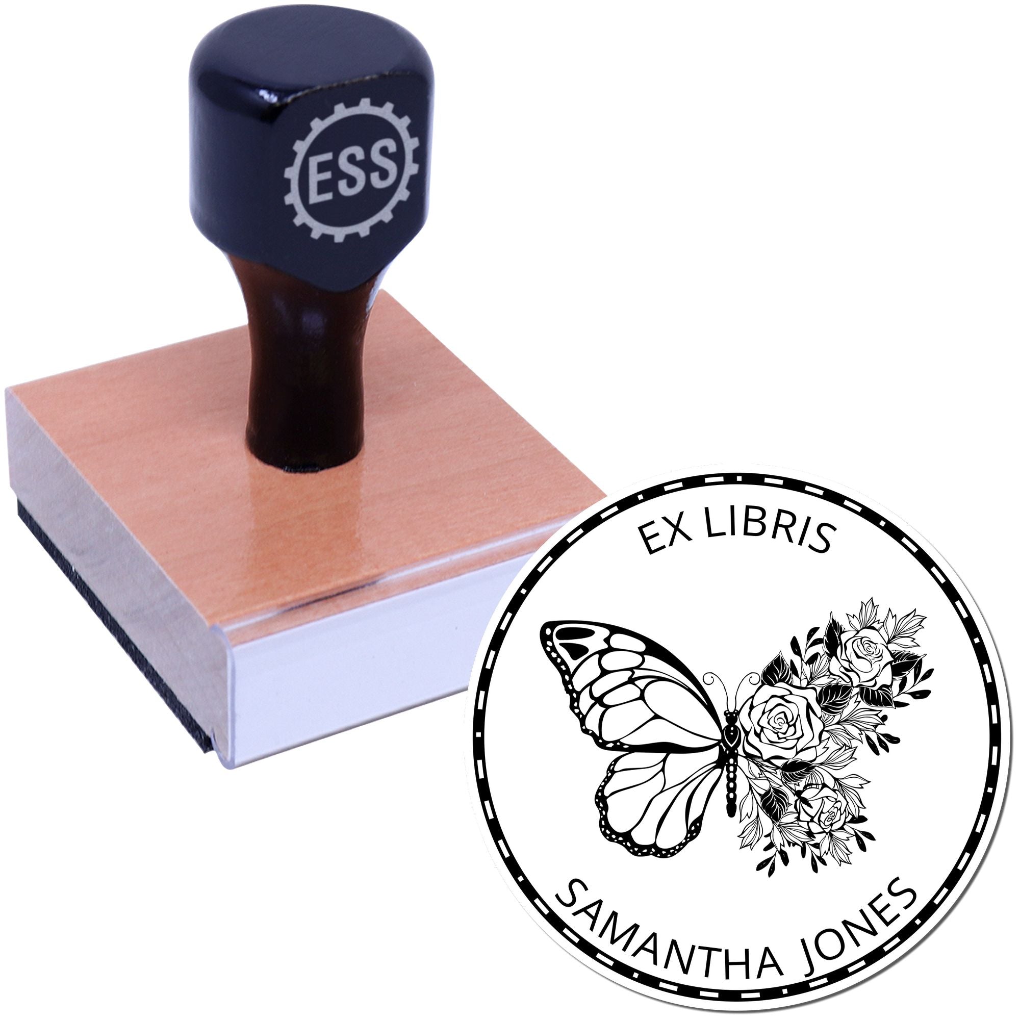 Wood Handle Aurora Mythical Fairy Custom Book Collection Stamp - Engineer Seal Stamps