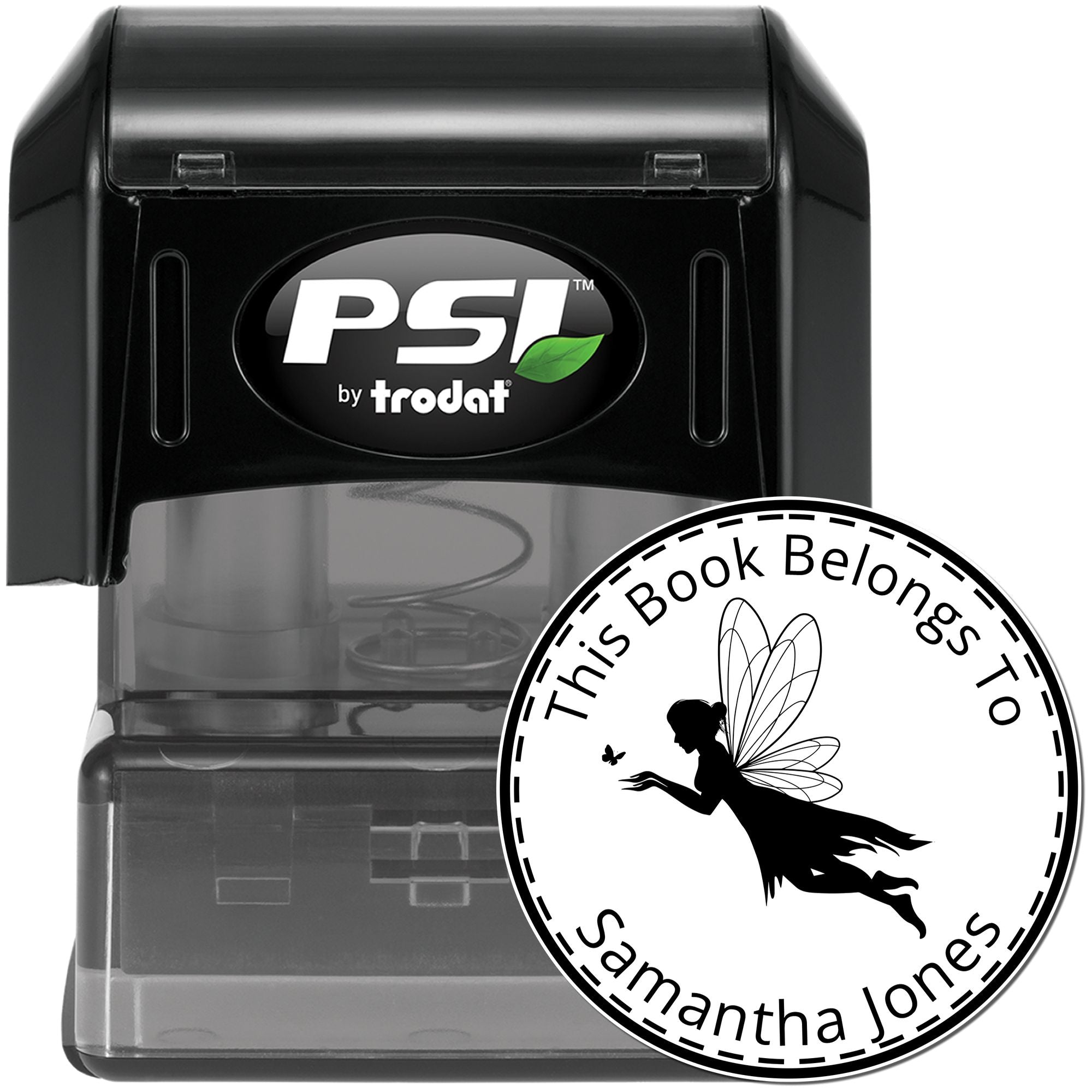 Flora Mythical Fairy Pre-Inked Custom-Made Home Library Stamp - Engineer Seal Stamps