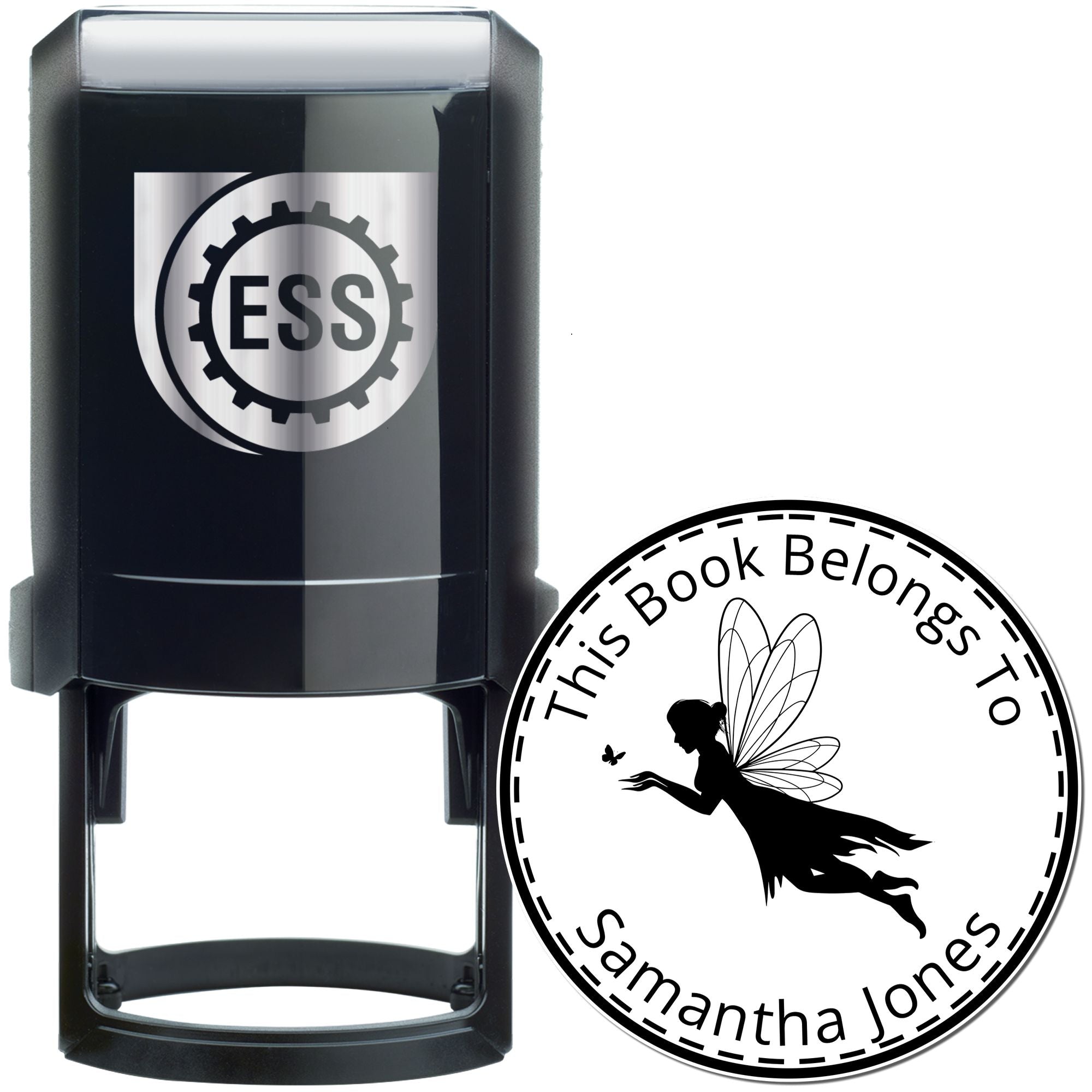 Flora Mythical Fairy Self-Inking Customized Book Stamp - Engineer Seal Stamps