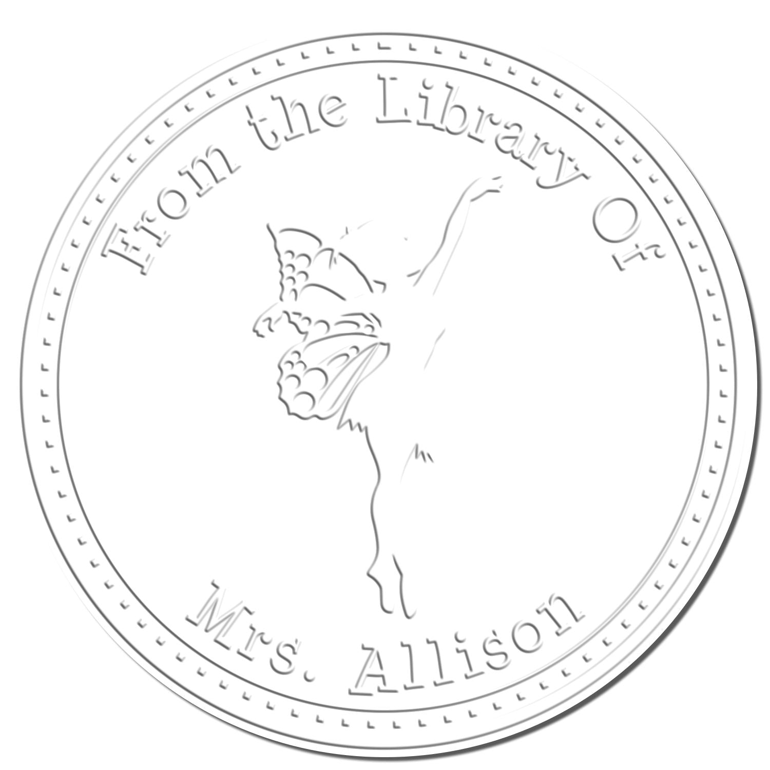 Soft Zephyr Mythical Fairy Customized Book Library Embosser - Engineer Seal Stamps