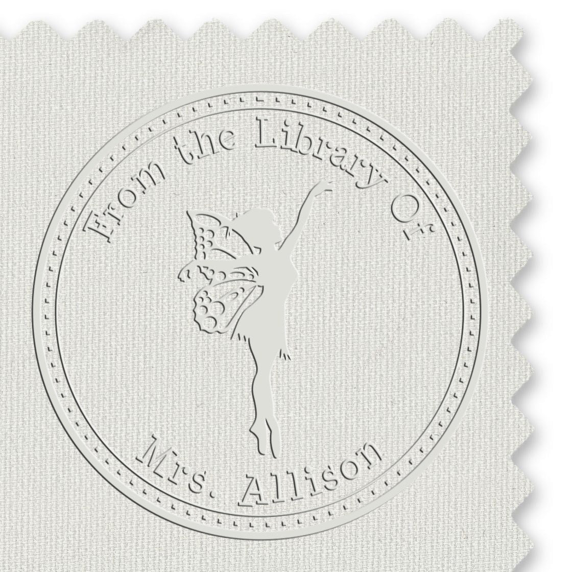 Zephyr Mythical Fairy Handheld Personalized Book Seal - Engineer Seal Stamps