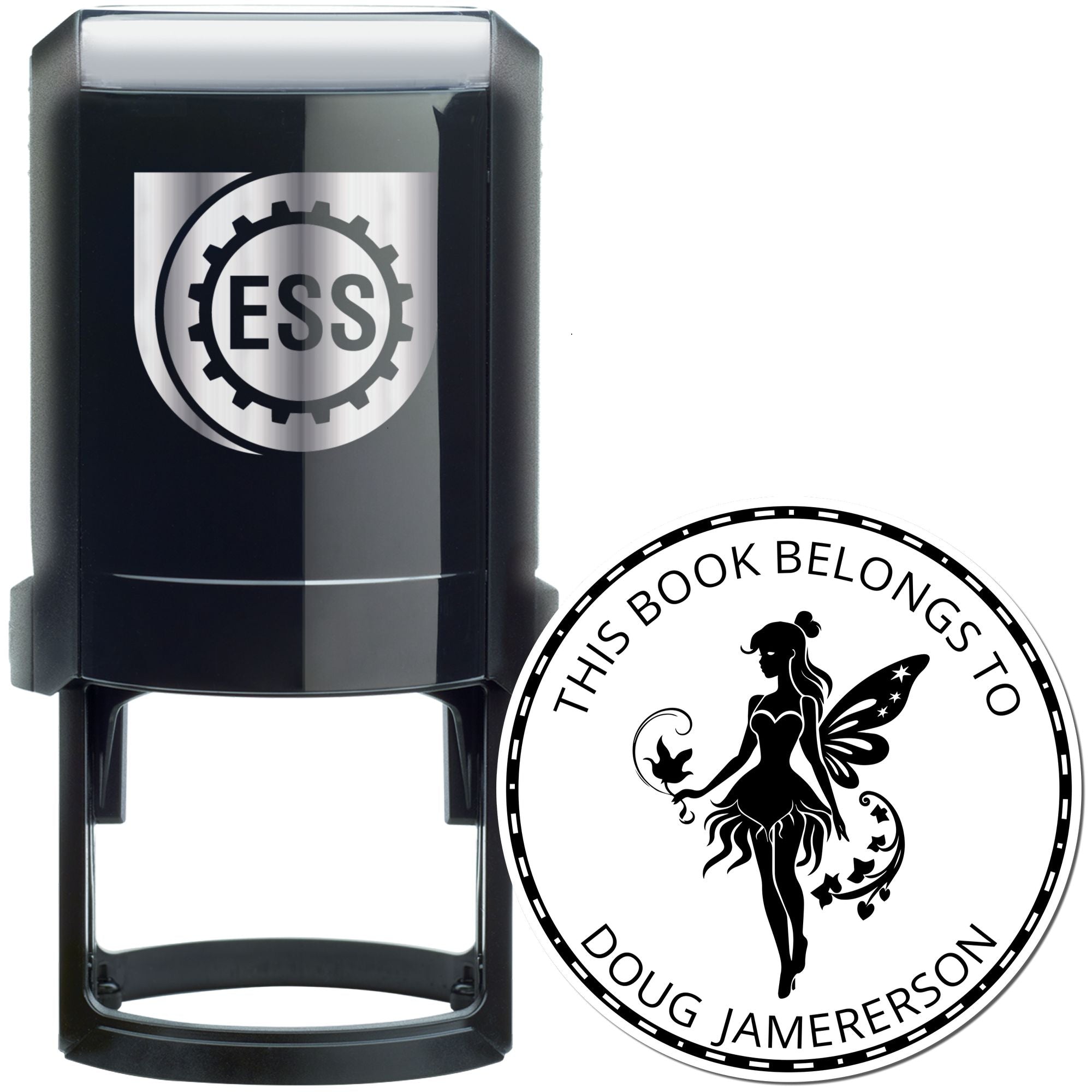 Nixie Whimsical Fairy Self-Inking Customized Book Label Stamp - Engineer Seal Stamps