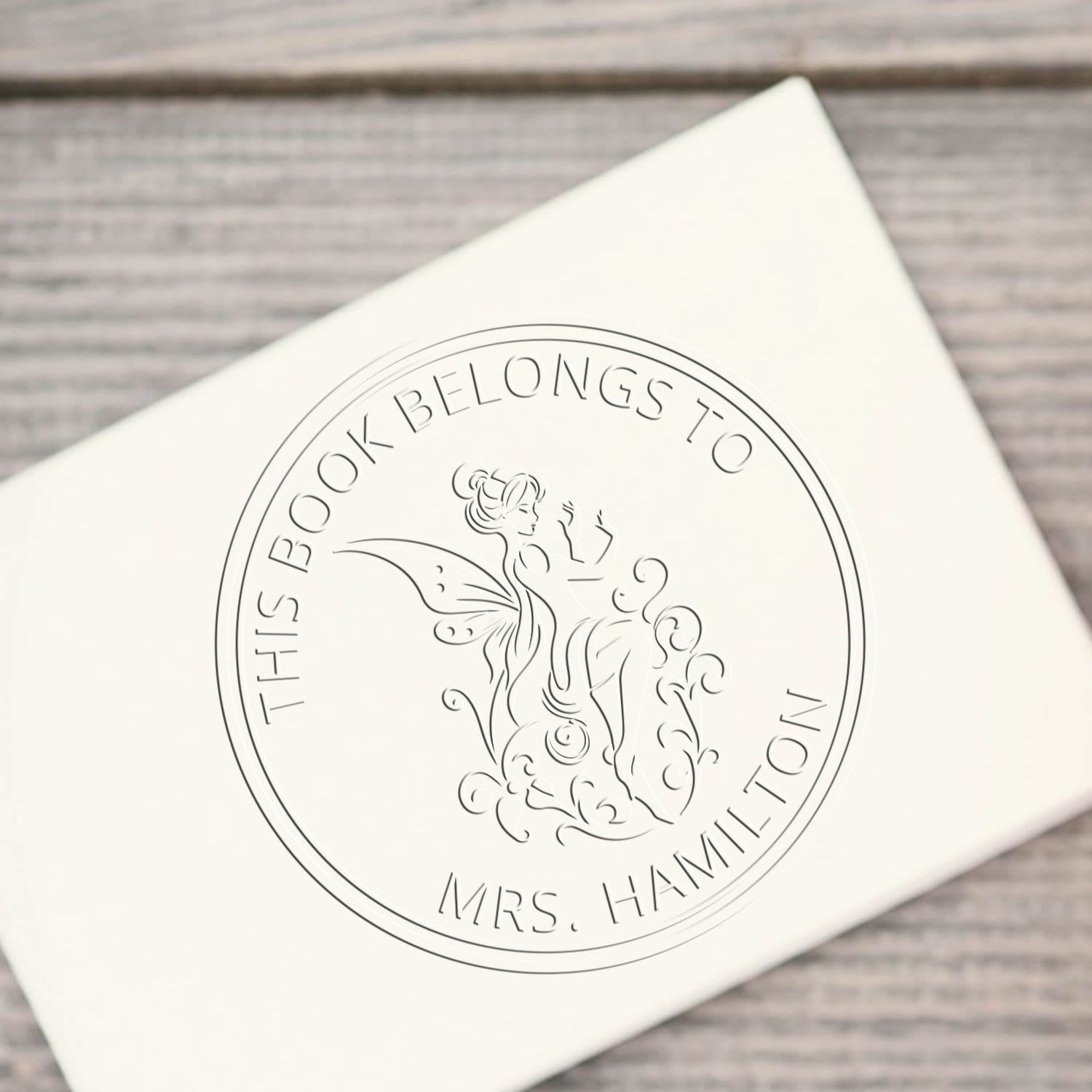 Cassiopeia Whimsical Fairy Desk Custom-Made Bookplate Template Embossing Seal - Engineer Seal Stamps