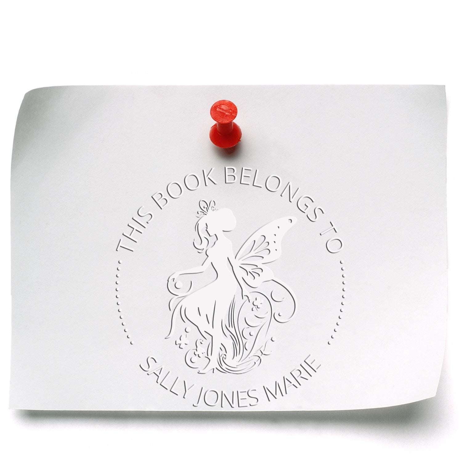 Petal Fairy Handheld Personalized Book Initial Embosser
