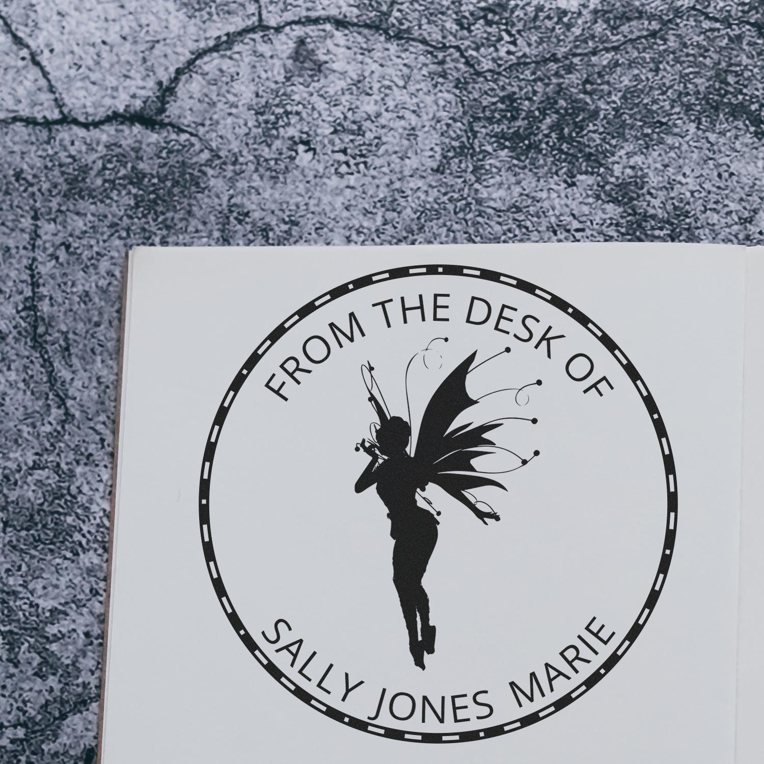 Faye Magical Fairy Self-Inking Customized Book Initial Stamp - Engineer Seal Stamps