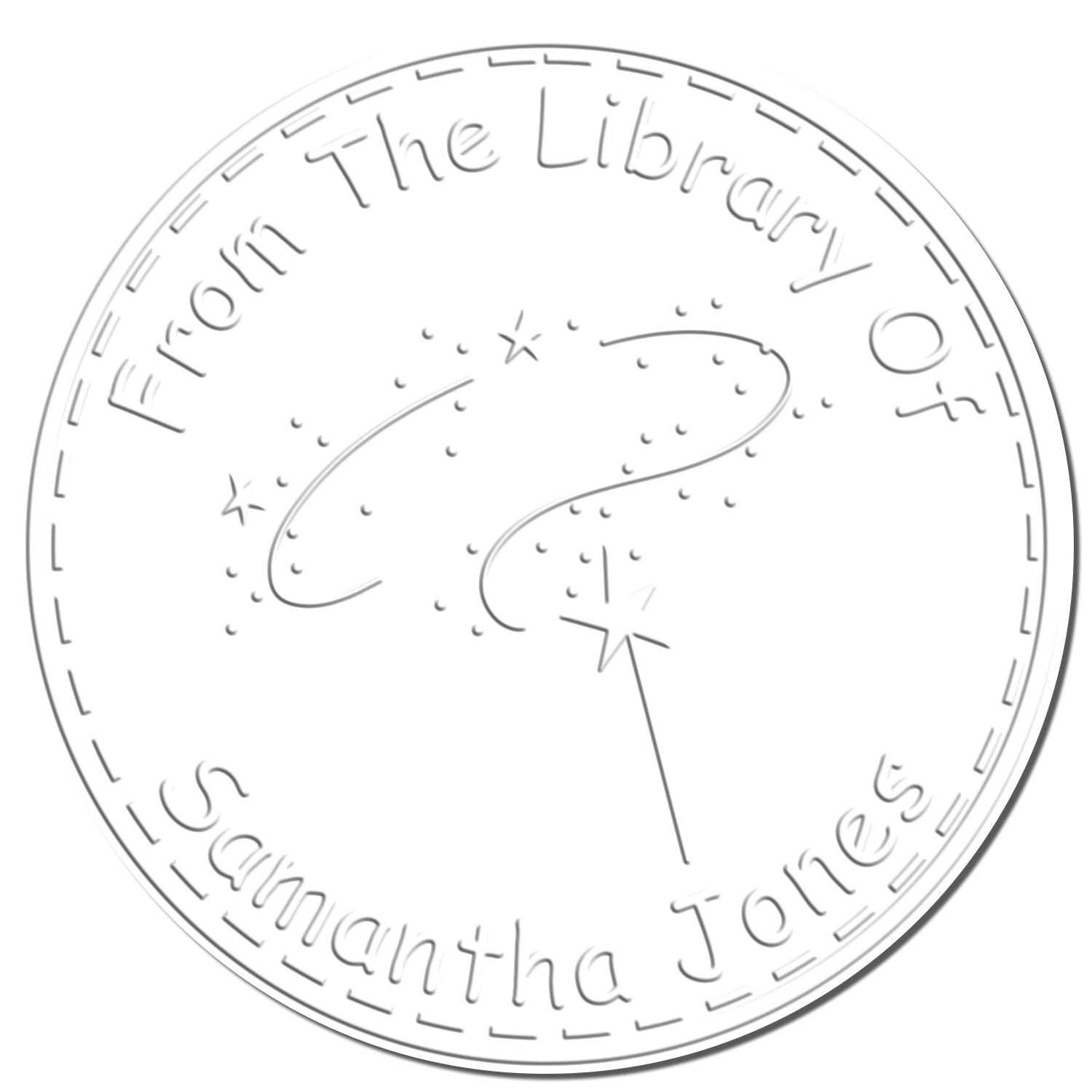 Crystal Magical Fairy Handheld Personalized Book Logo Embosser - Engineer Seal Stamps