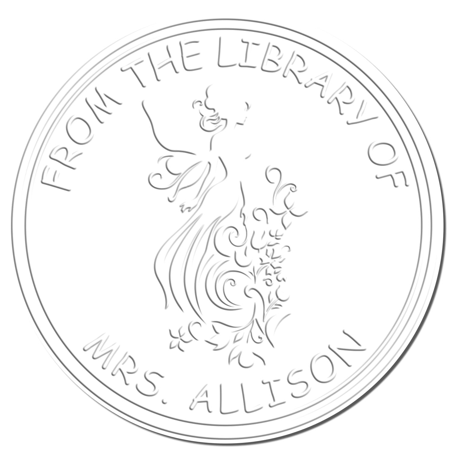 Briar Magical Fairy Hybrid Customized Ex Libris Library Embosser - Engineer Seal Stamps