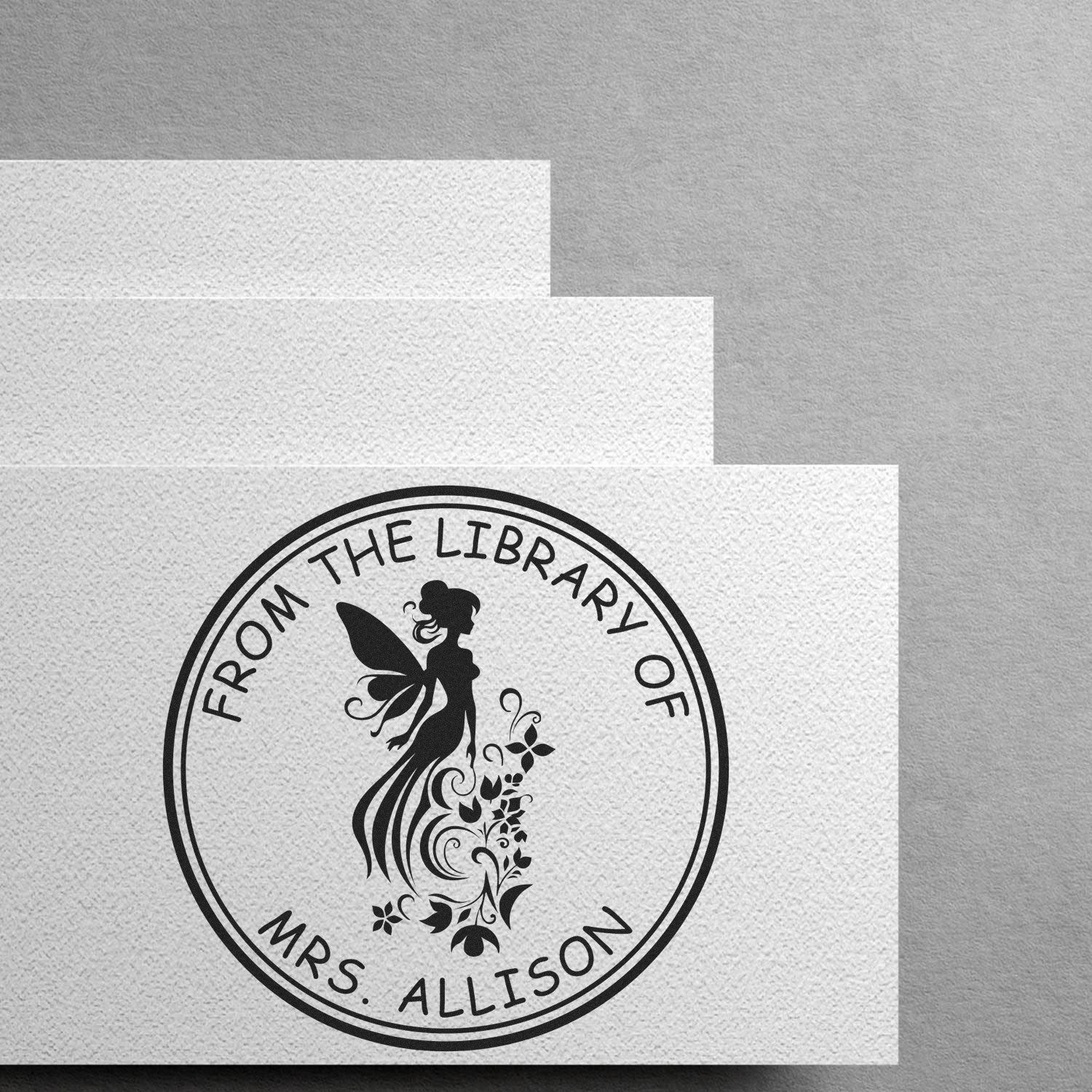 Briar Magical Fairy Self-Inking Customized Book Branding Stamp - Engineer Seal Stamps
