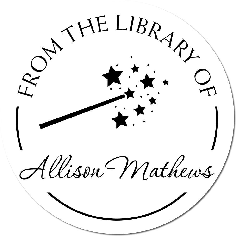 Wood Handle Pixie Magical Fairy Custom From The Collection Of Stamp - Engineer Seal Stamps