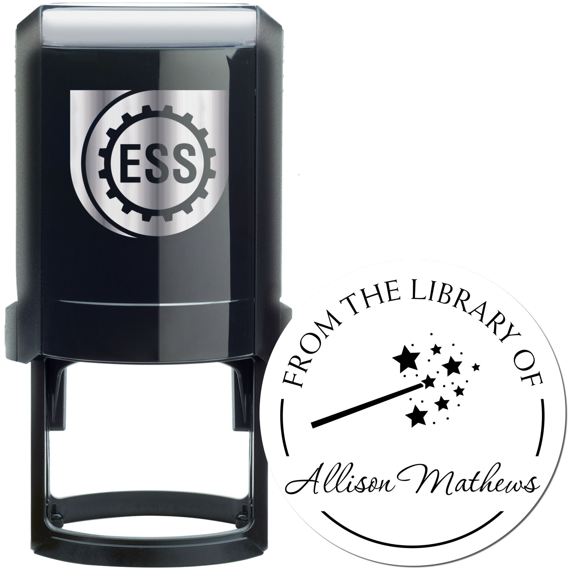 Pixie Magical Fairy Self-Inking Customized Book Property Stamp - Engineer Seal Stamps