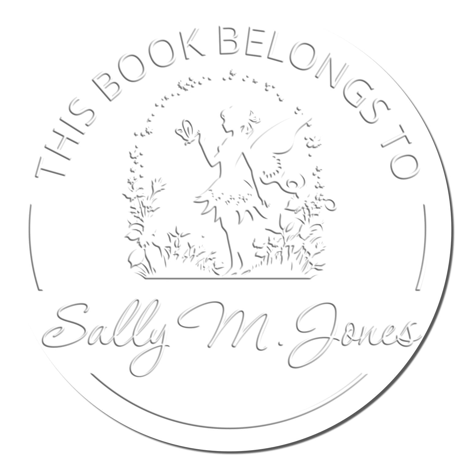 Dahlia Magical Fairy Hybrid Customized Book Embossing Seal - Engineer Seal Stamps