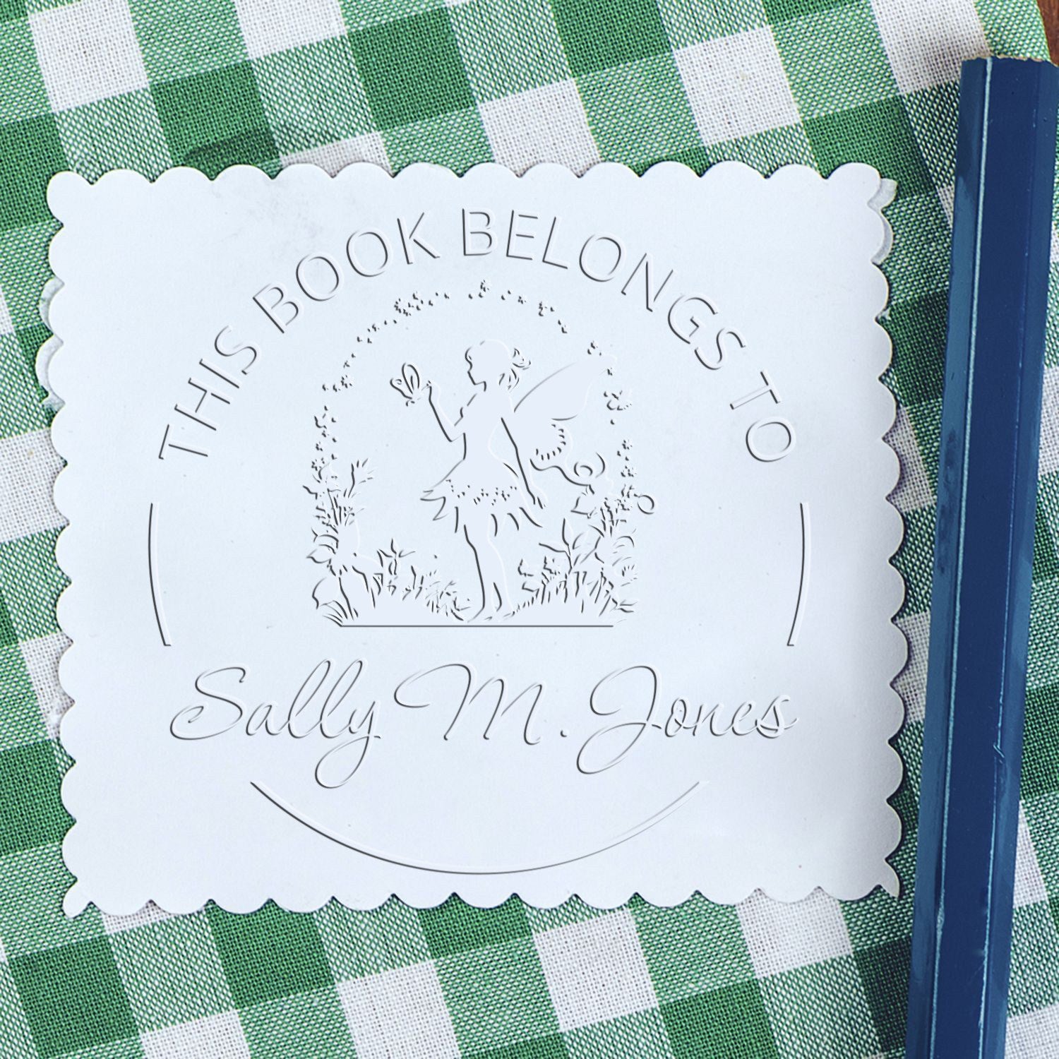 Dahlia Magical Fairy Hybrid Customized Book Embossing Seal - Engineer Seal Stamps