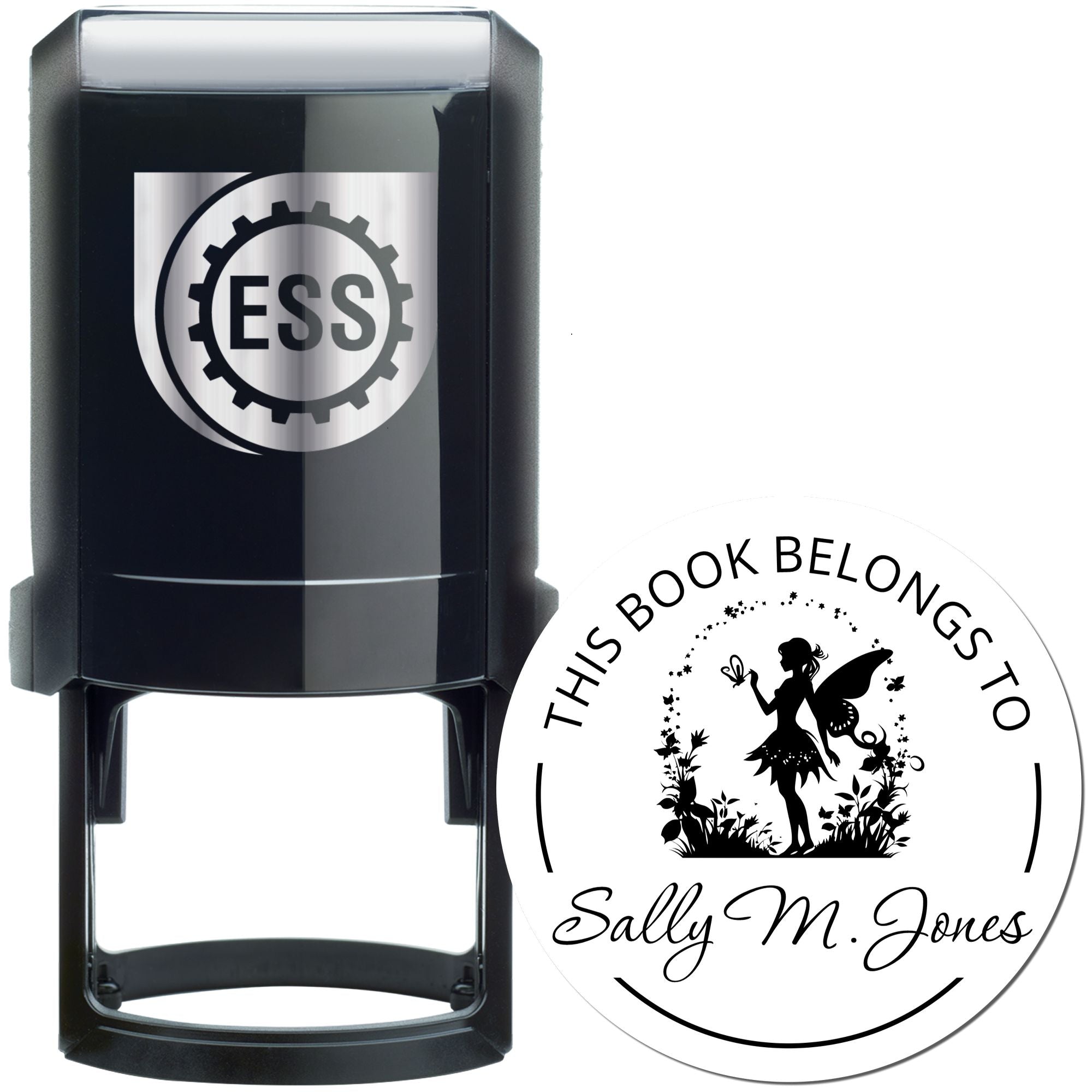 Dahlia Magical Fairy Self-Inking Customized Bookplate Design Stamp - Engineer Seal Stamps