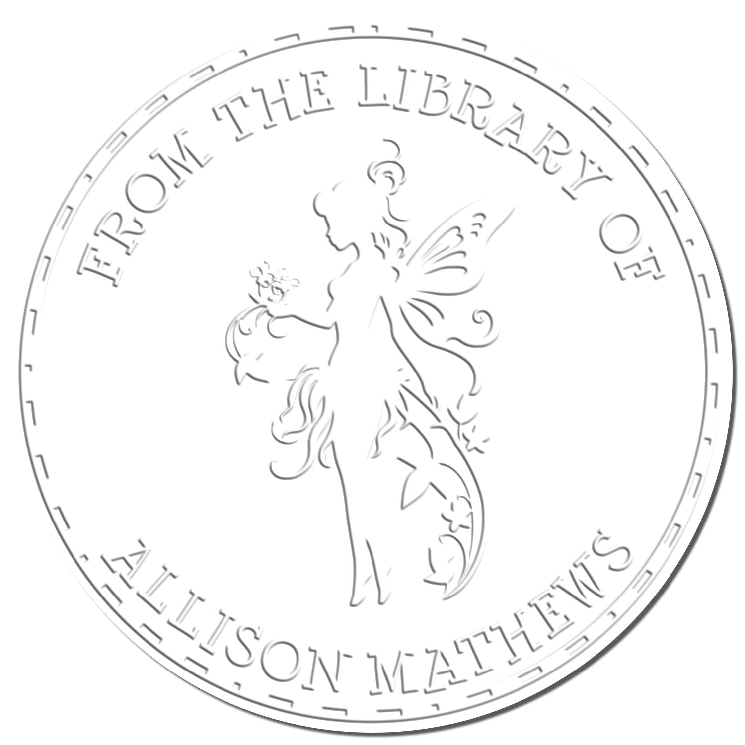 Azura Magical Fairy Desk Custom-Made Library Return Embossing Seal - Engineer Seal Stamps