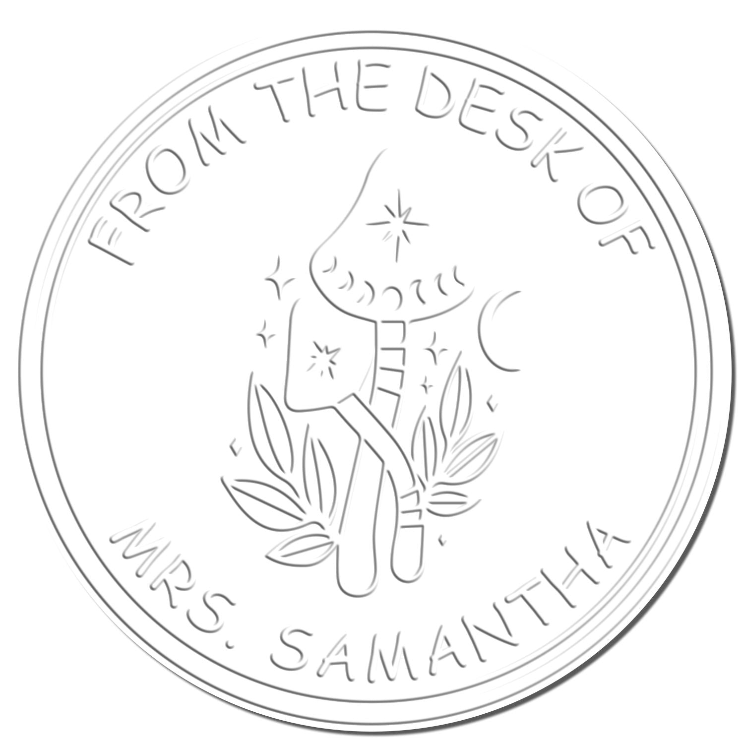 Aethercap Mushroom Hybrid Customized From The Library Of Embossing Seal - Engineer Seal Stamps