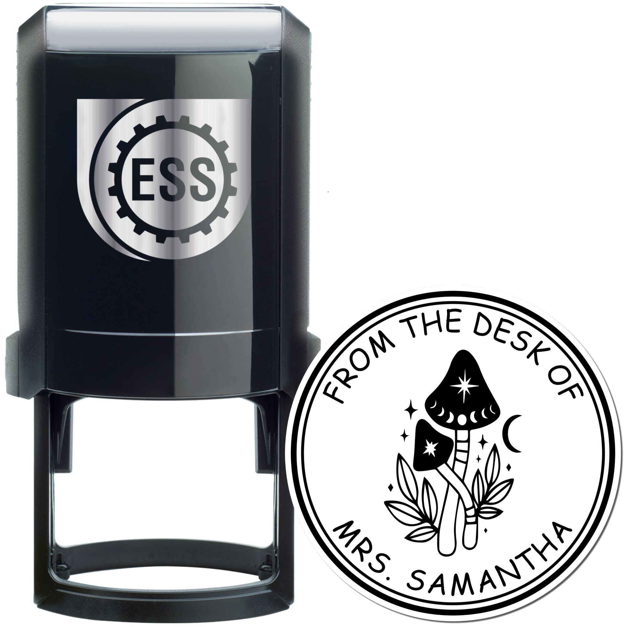 Aethercap Mushroom Self-Inking Customized Bookplate Template Stamp - Engineer Seal Stamps