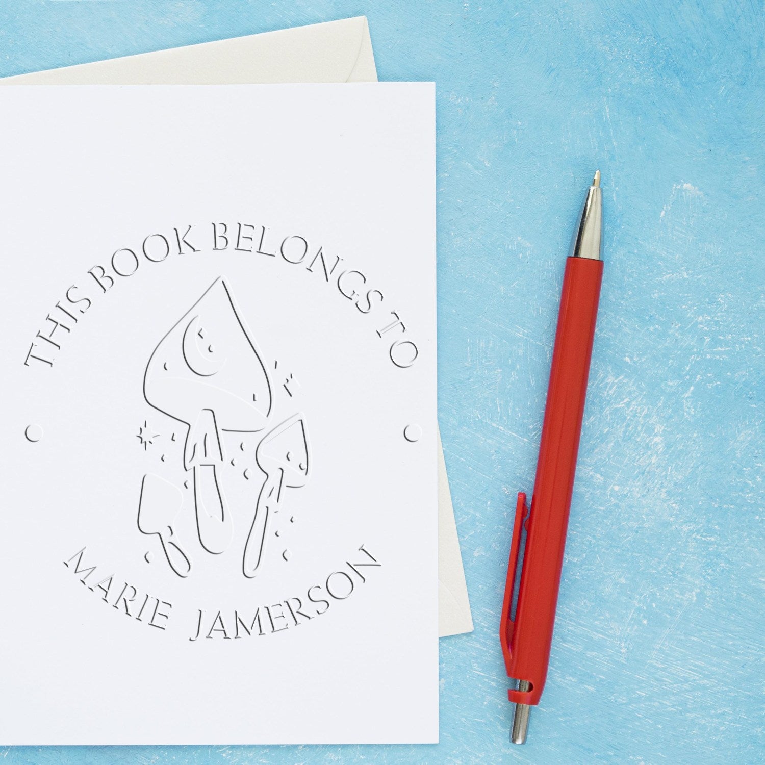 Enigma Boletus Shroom Desk Custom-Made Name For Books Seal - Engineer Seal Stamps