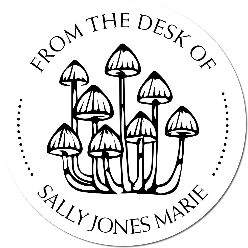 Arcane Truffle Shroom Pre-Inked Personalizable Book Insignia Stamp - Engineer Seal Stamps
