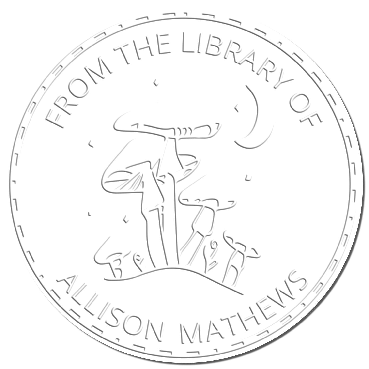 Eldritch Enoki Shroom Desk Custom-Made Library Gift Embossing Seal - Engineer Seal Stamps