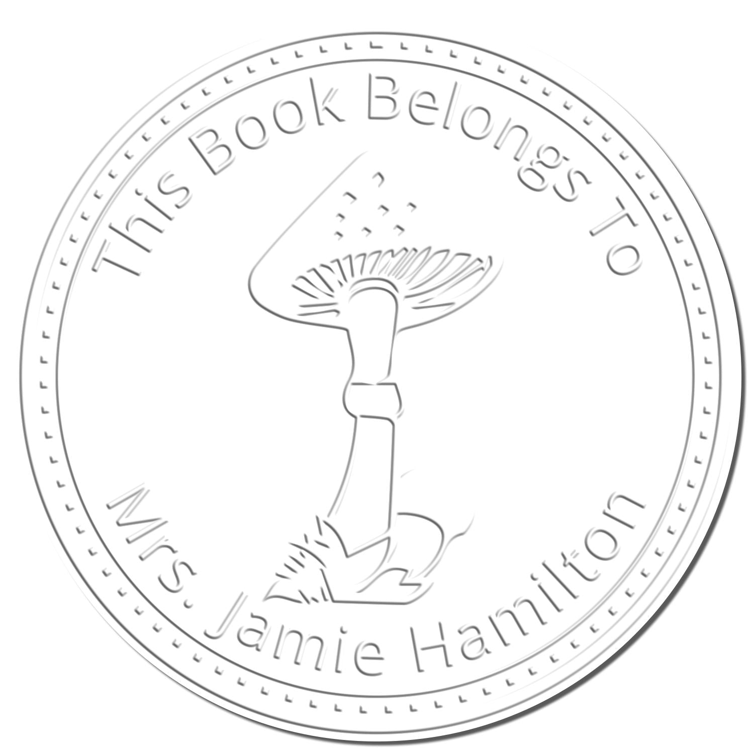 Nethercap Spore Handheld Personalized Bookplate Design Embosser - Engineer Seal Stamps