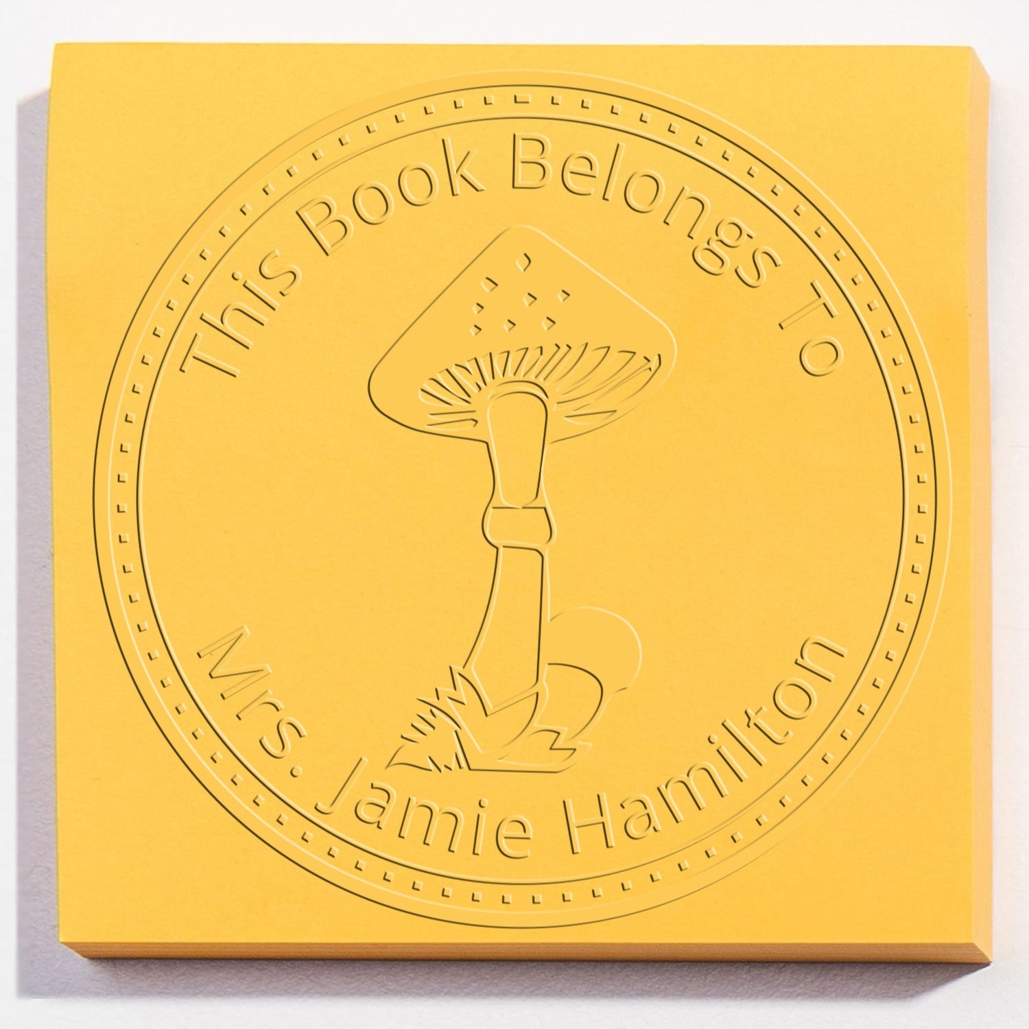 Nethercap Spore Handheld Personalized Bookplate Design Embosser