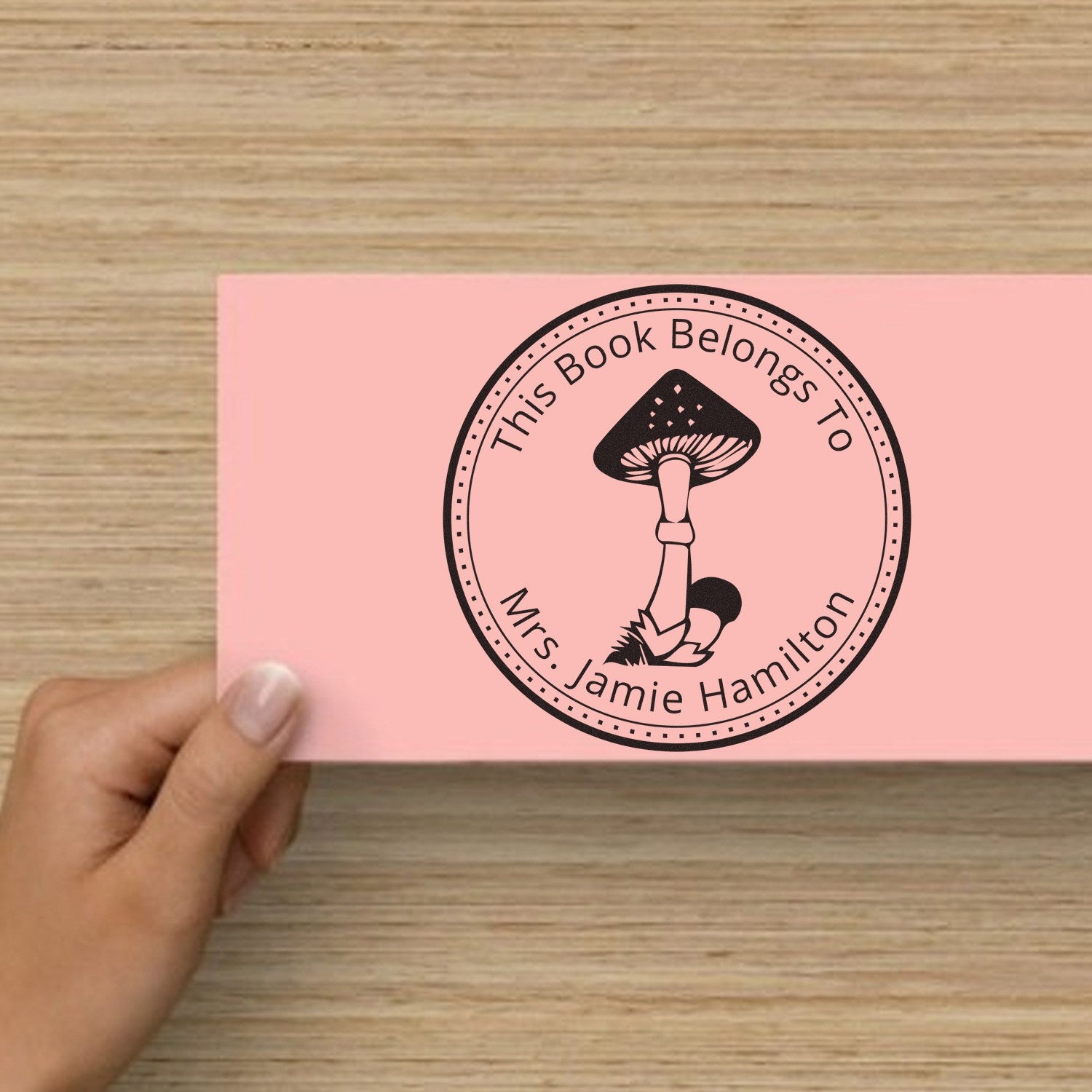 Wood Handle Nethercap Spore Custom From The Library Of Design Stamp - Engineer Seal Stamps