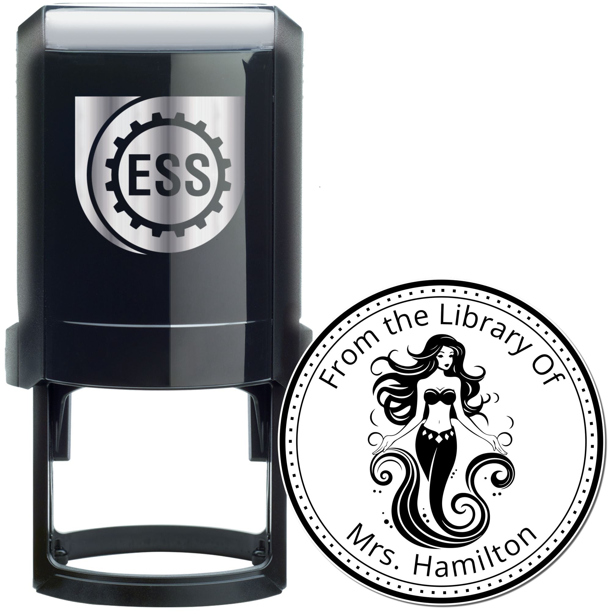 Aurelia Wavecrest Mermaid Self-Inking Customized From The Study Of Stamp - Engineer Seal Stamps