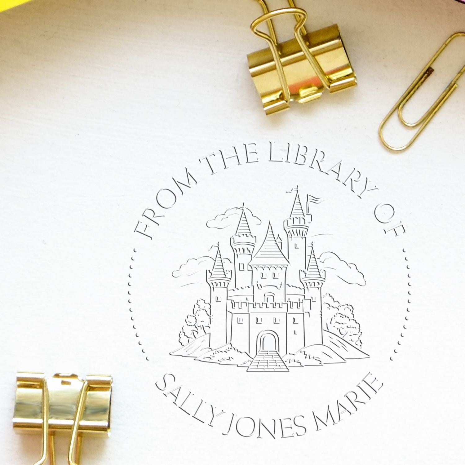Fortress of Solitude Castle Handheld Personalized Library Name Seal