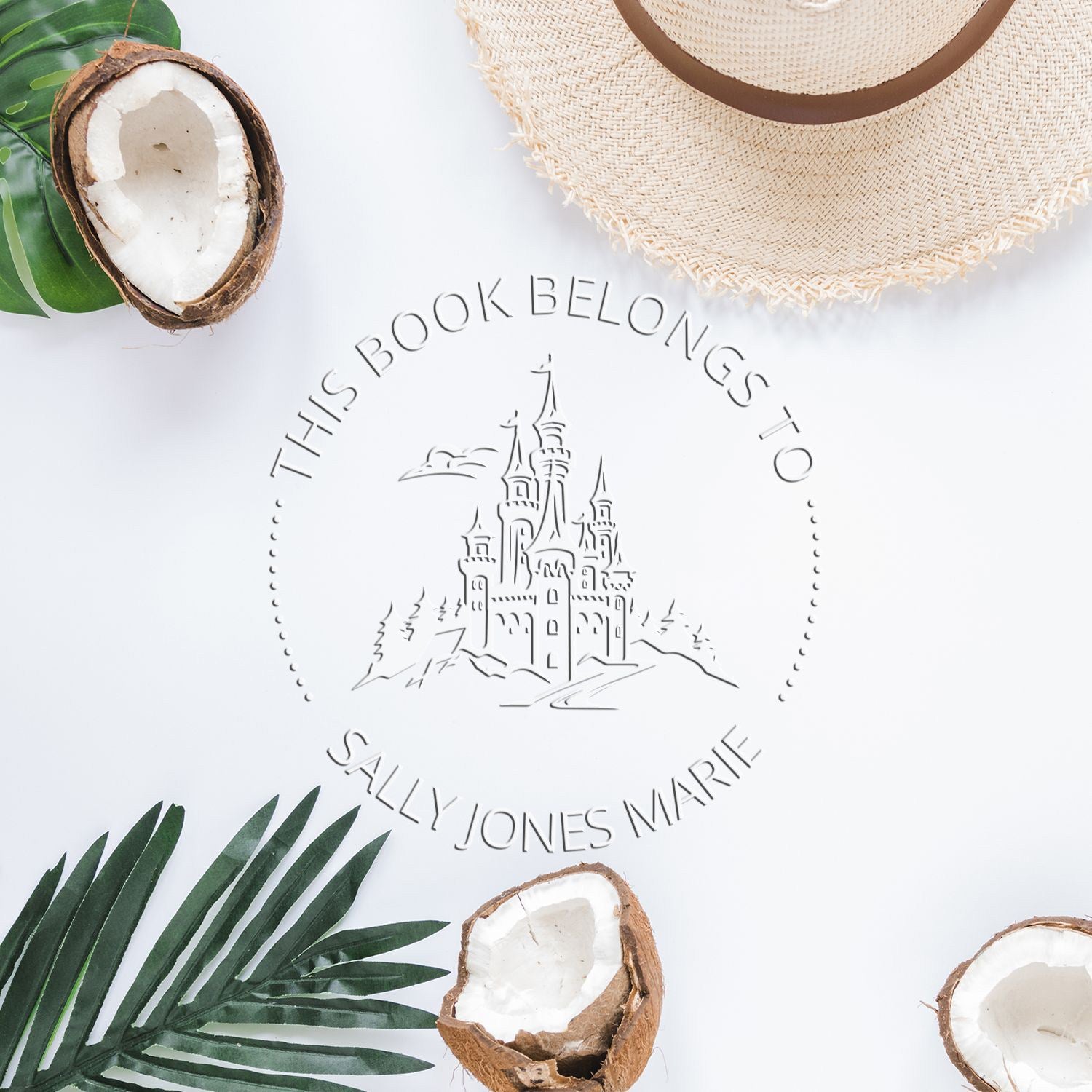 Ravenhold Castle Handheld Personalized Library Name Embossing Seal