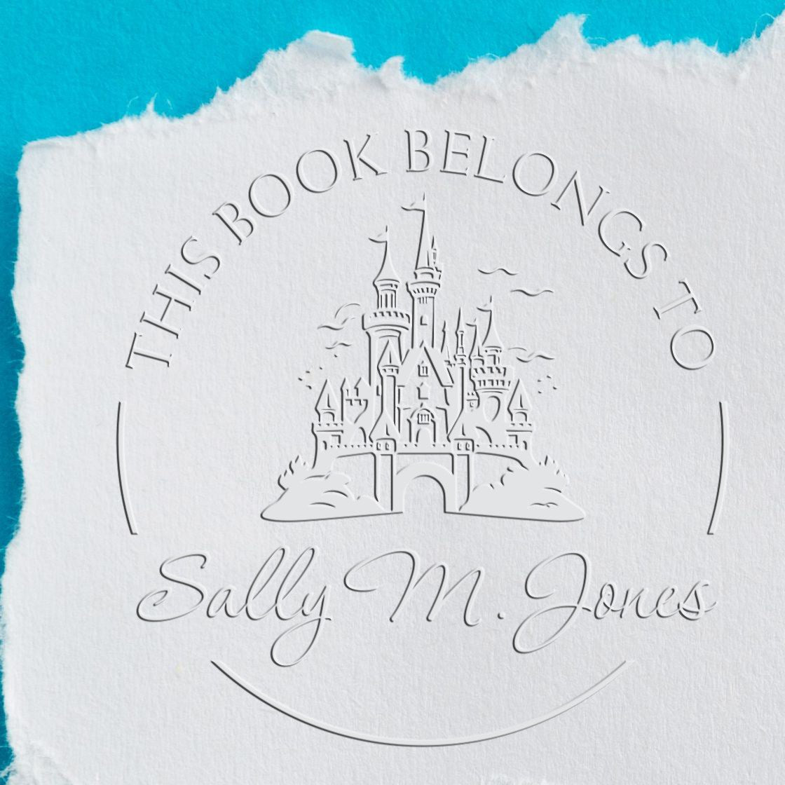 Eagle's Nest Castle Hybrid Customized Book Seal - Engineer Seal Stamps