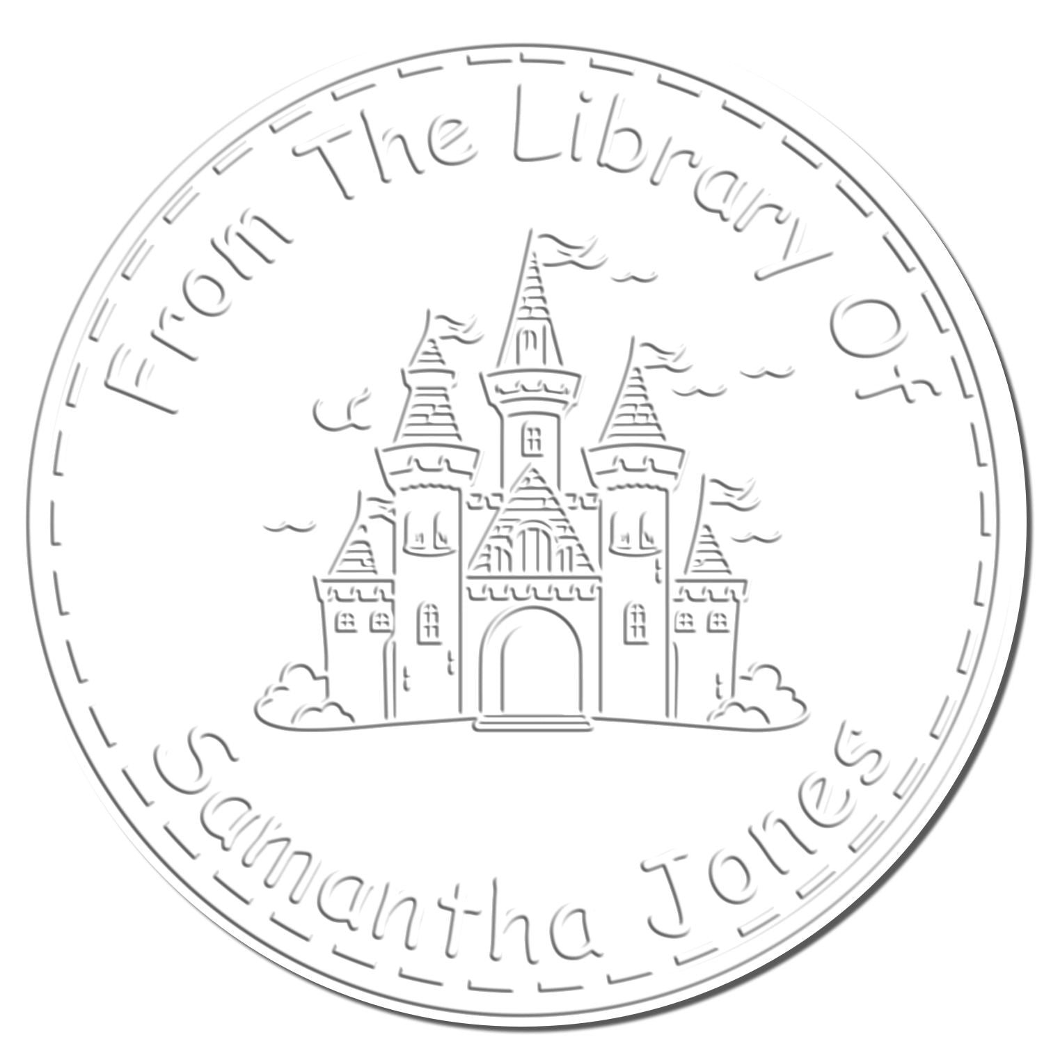 Ironclad Bastion Castle Desk Custom-Made Book Library Embossing Seal - Engineer Seal Stamps