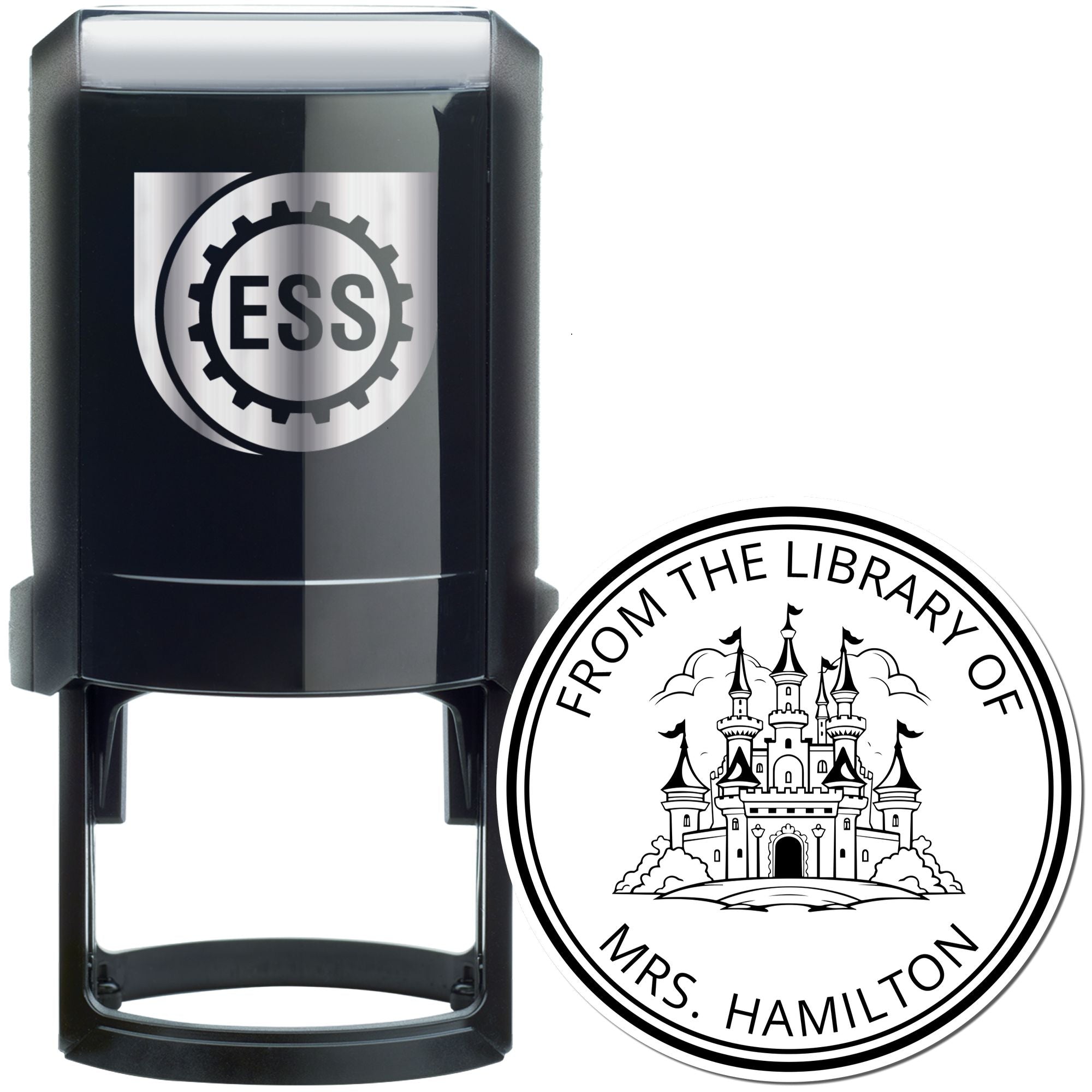 Mystic Towers Castle Self-Inking Customized Library Of Stamp - Engineer Seal Stamps