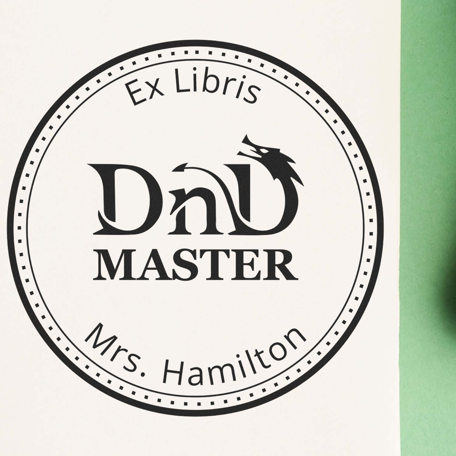 Amulet of the Wise Gamer Pre-Inked Personalizable From The Library Of Design Stamp - Engineer Seal Stamps