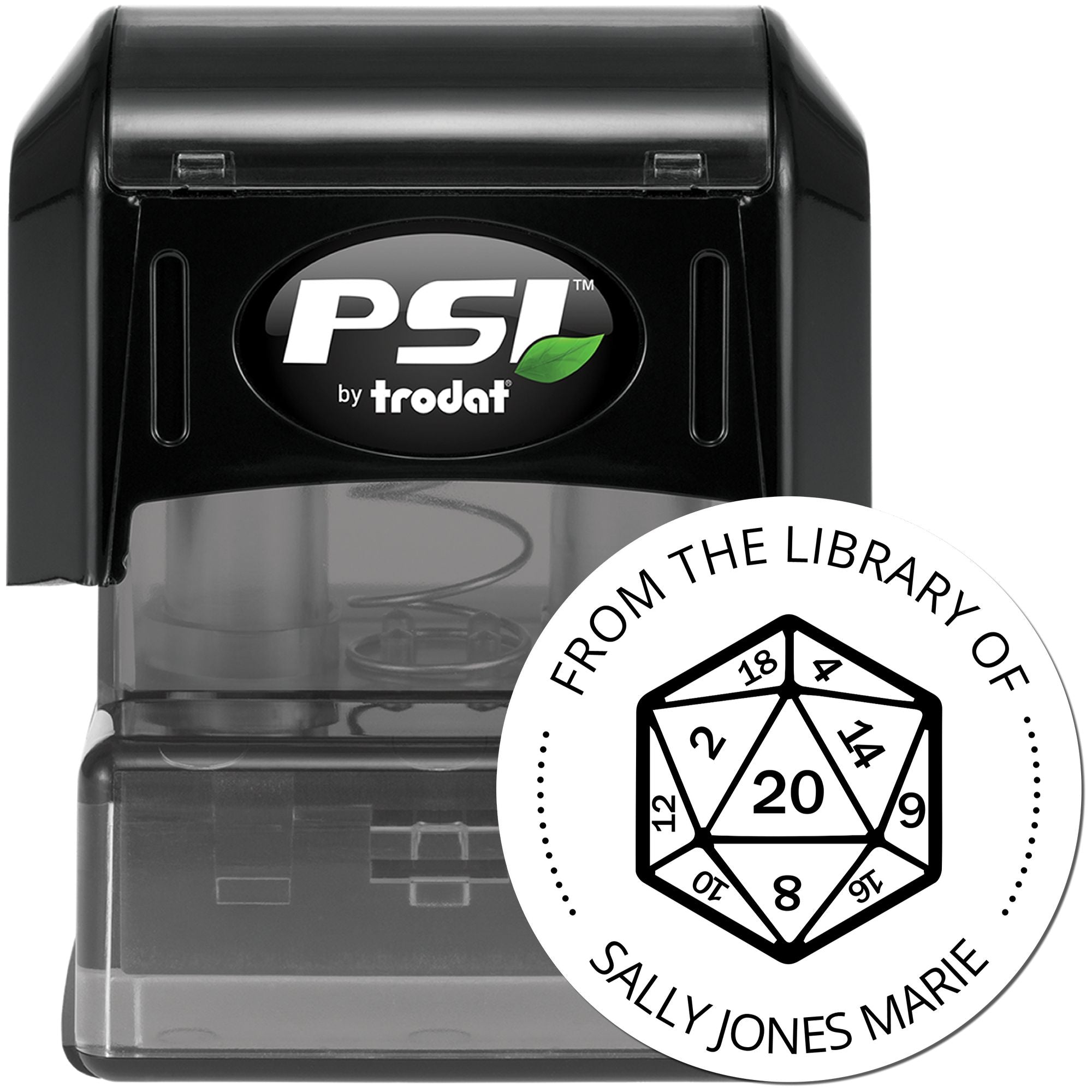 Cloak of Shadows Gamer Pre-Inked Personalizable Library Collection Stamp - Engineer Seal Stamps