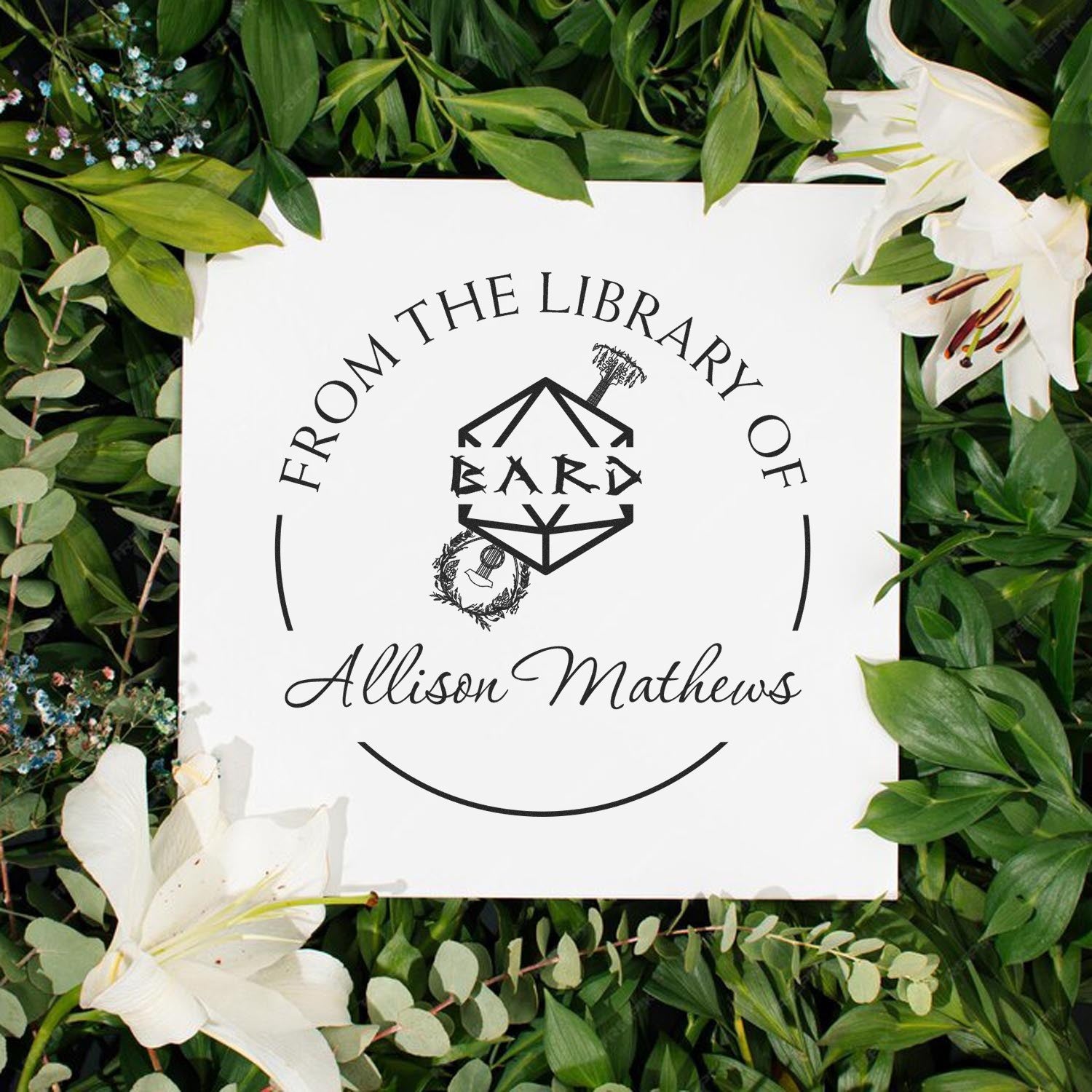 Boots of Elvenkind Gamer Self-Inking Custom-Made Ex Libris Library Stamp - Engineer Seal Stamps