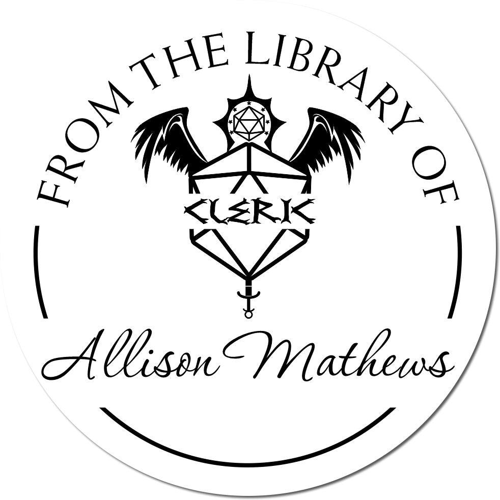 Wood Handle Gauntlets of Ogre Power Gamer Personalized Book Marking Stamp - Engineer Seal Stamps