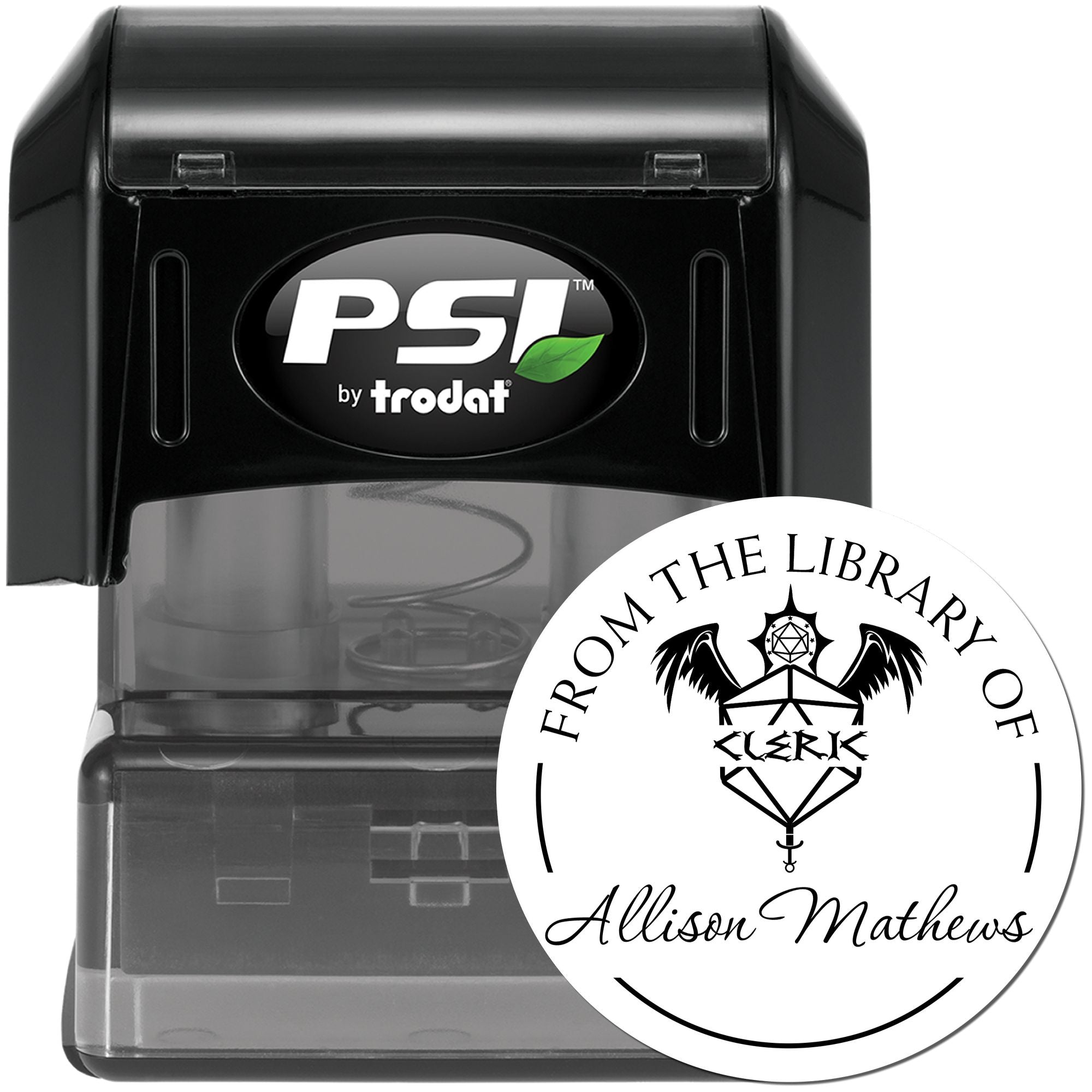 Gauntlets of Ogre Power Gamer Pre-Inked Personalizable Home Library Stamp - Engineer Seal Stamps