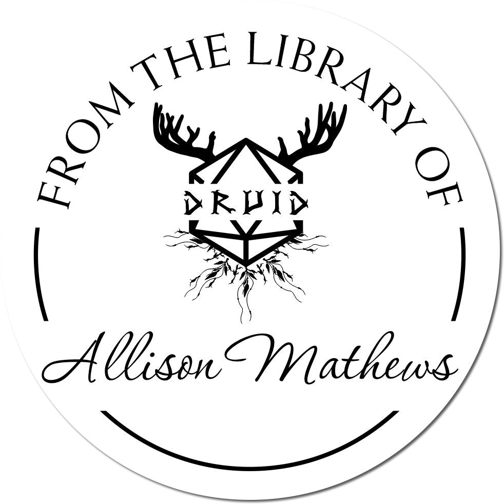 Helm of Telepathy Gamer Pre-Inked Personalizable Book Lover Gift Stamp - Engineer Seal Stamps