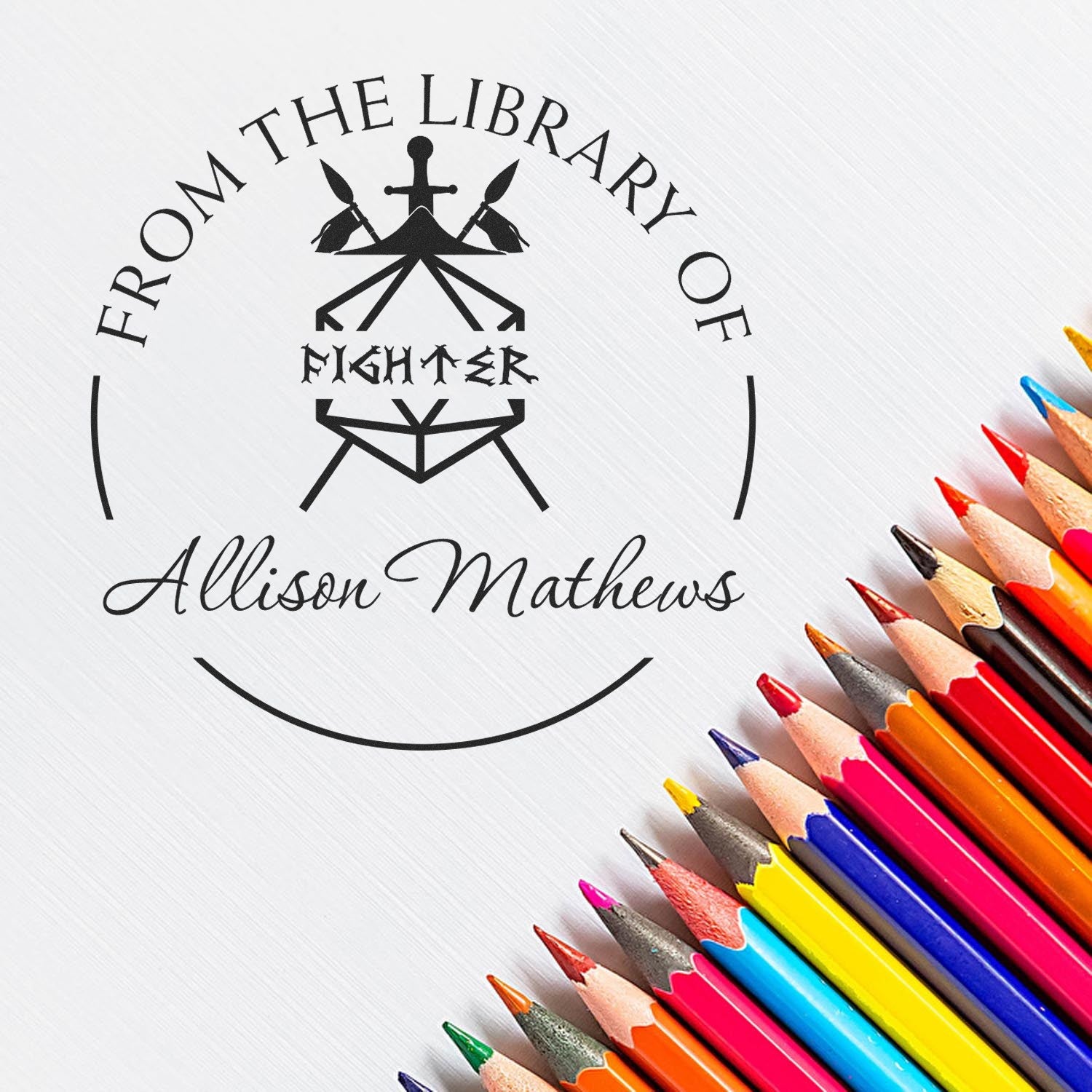 Girdle of Giant Strength Gamer Self-Inking Custom-Made Library Stamp - Engineer Seal Stamps