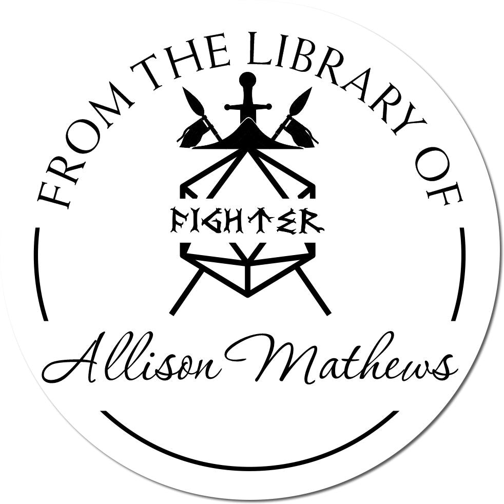 Girdle of Giant Strength Gamer Self-Inking Custom-Made Library Stamp - Engineer Seal Stamps