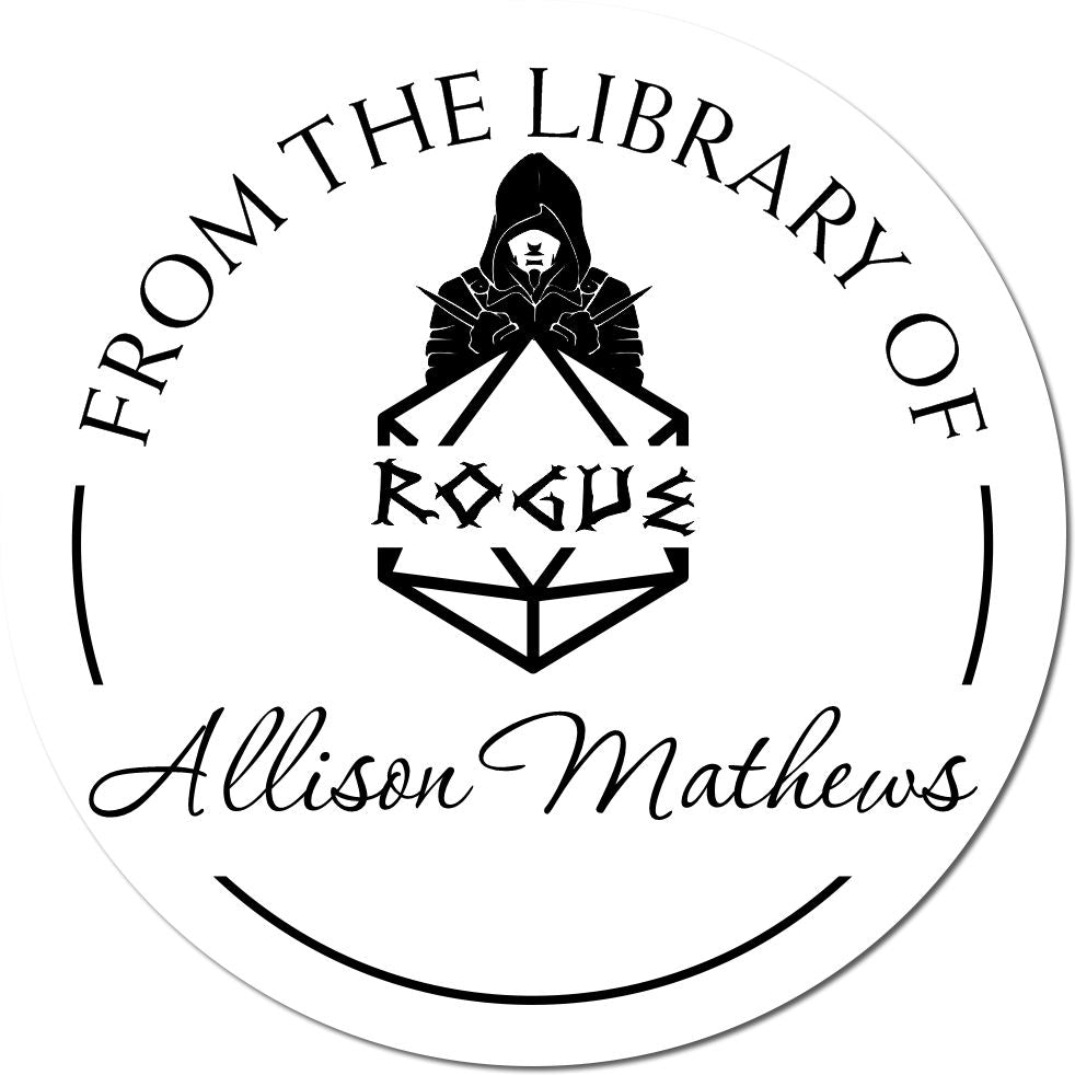 Chalice of the Gods Gamer Pre-Inked Personalizable Library Of Stamp - Engineer Seal Stamps