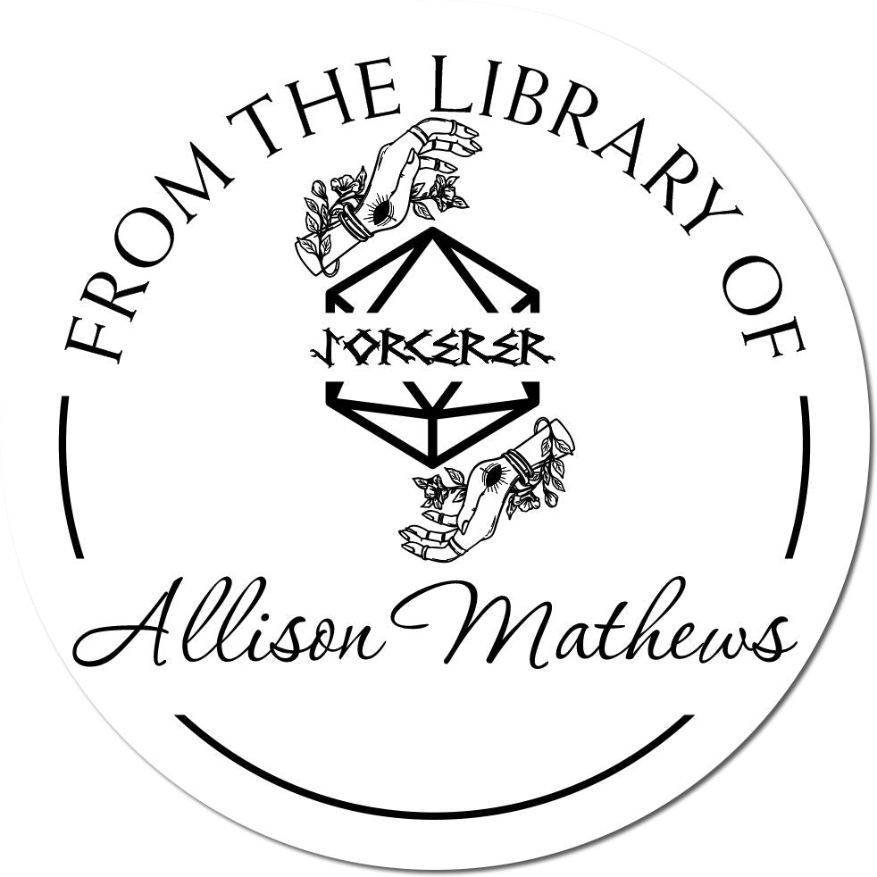 Robe of Stars Gamer Self-Inking Custom-Made This Book Belongs To Stamp - Engineer Seal Stamps