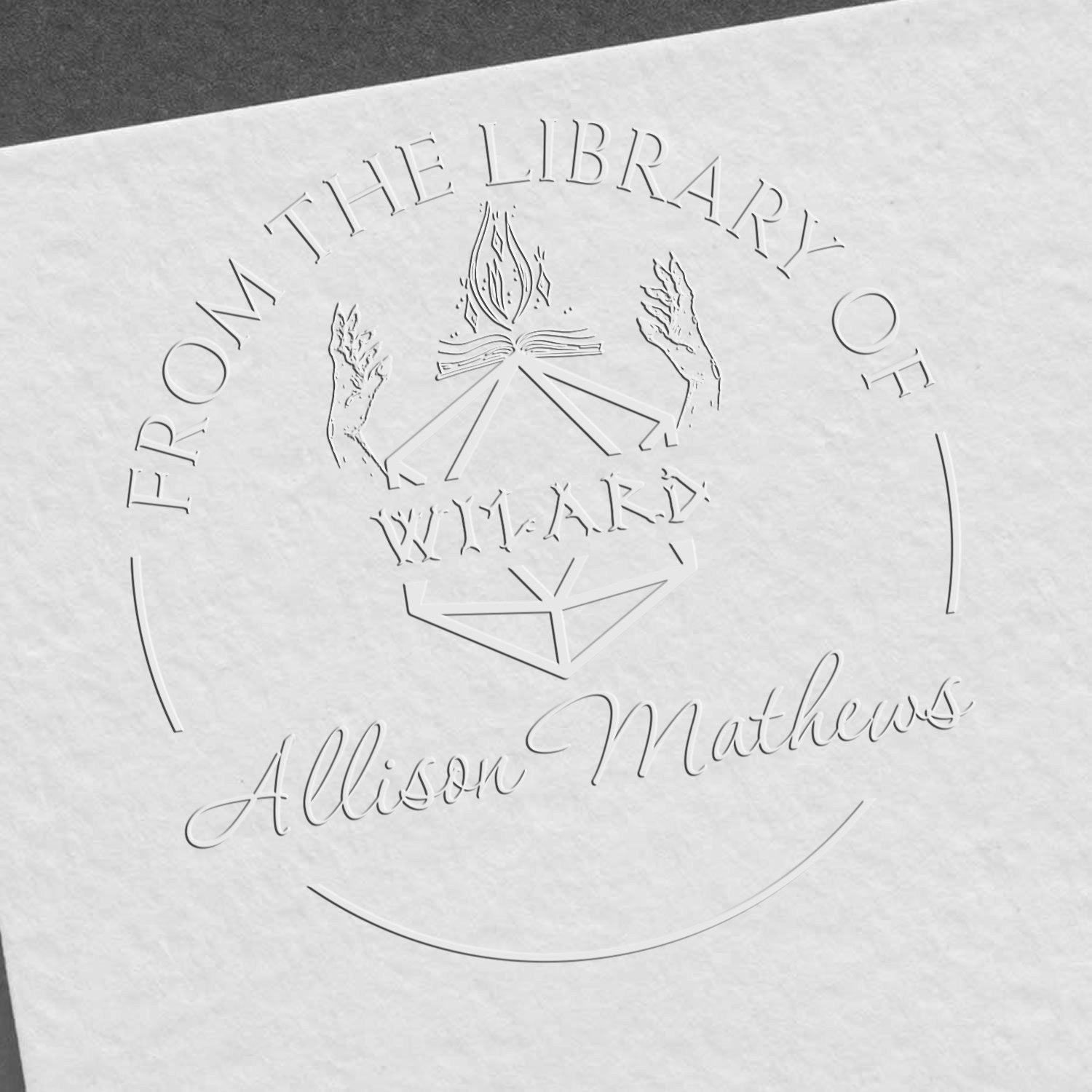 Crown of the Forest Gamer Desk Custom-Made Name For Library Seal - Engineer Seal Stamps