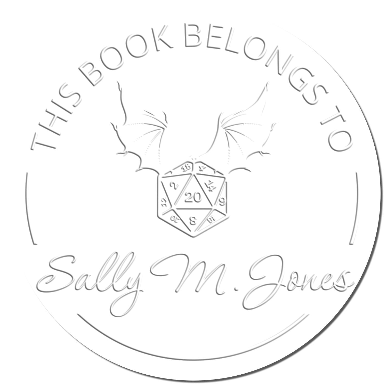 Gem of Seeing Gamer Desk Custom-Made Name For Library Embossing Seal - Engineer Seal Stamps