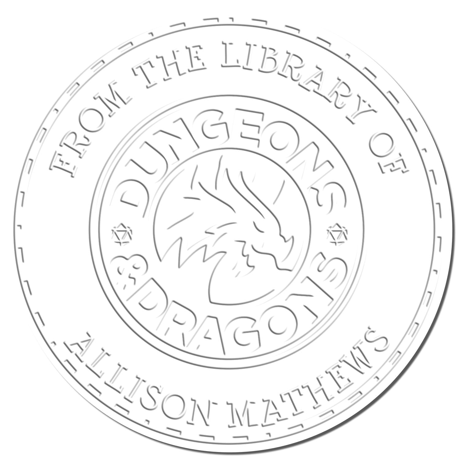 Soft Horn of Valhalla Gamer Custom-Made Book Embossing Seal - Engineer Seal Stamps