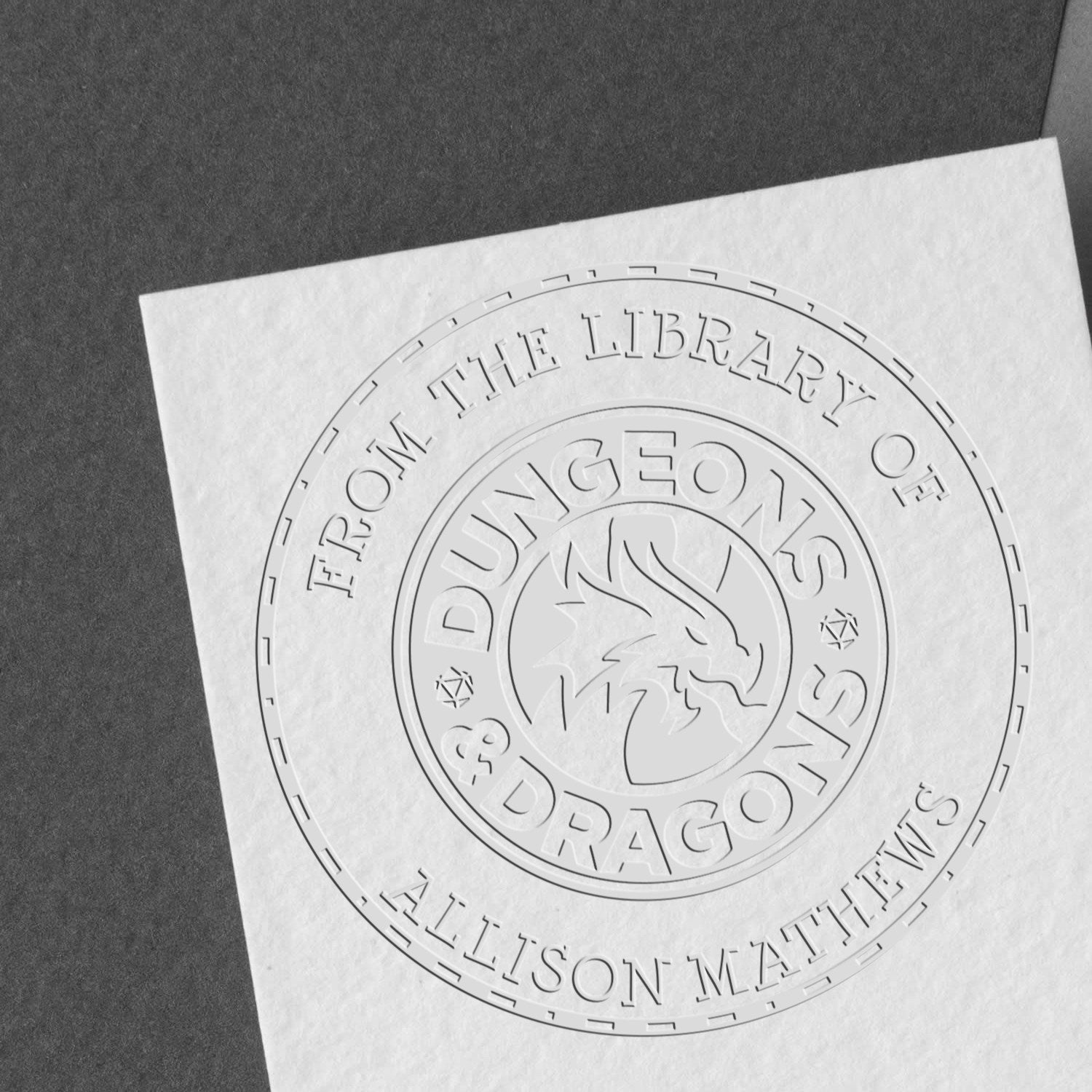 Soft Horn of Valhalla Gamer Custom-Made Book Embossing Seal