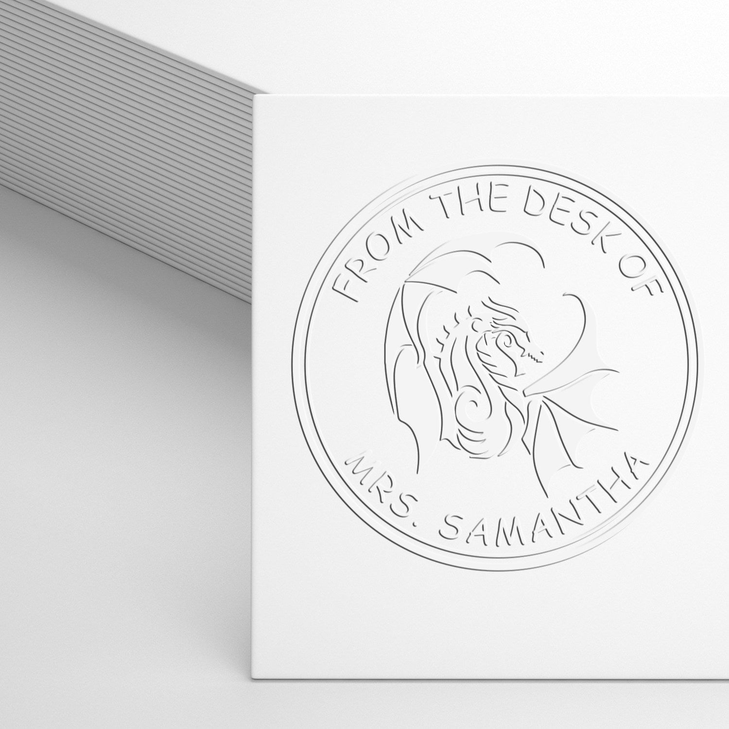 Mantle of Spell Resistance Gamer Handheld Personalized From The Private Library Of Embossing Seal - Engineer Seal Stamps