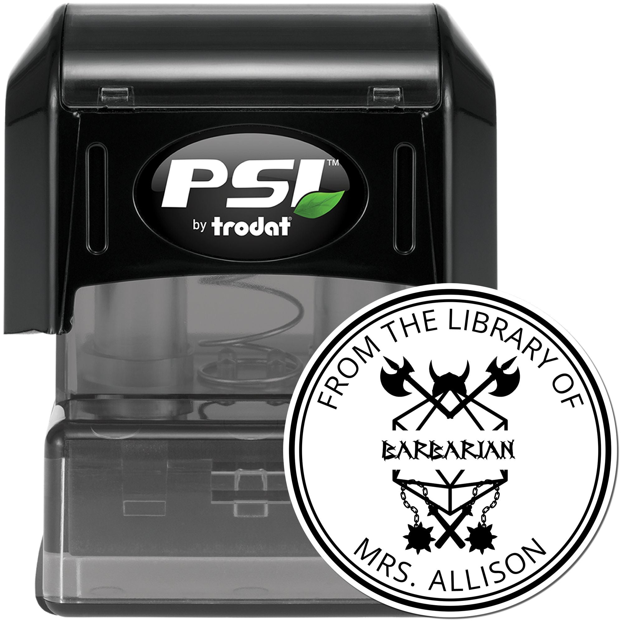 Necklace of Fireballs Gamer Pre-Inked Customizable From The Library Of Stamp - Engineer Seal Stamps